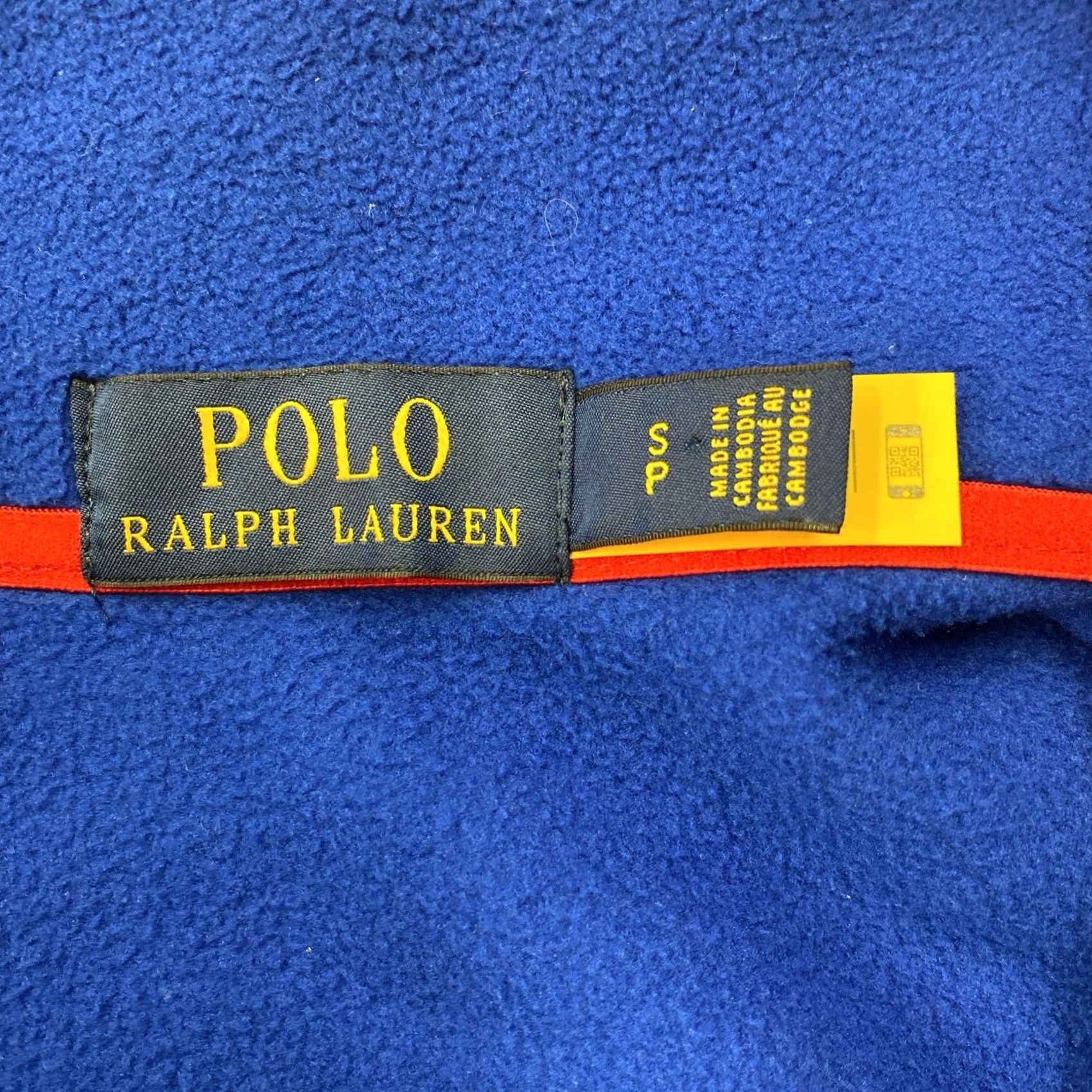 Polo Ralph Lauren VINTAGE Polo Ralph Lauren Blue Fleece Pullover Snap Neck Logo Jacket Mens S Size US S / EU 44-46 / 1 - 3 Thumbnail