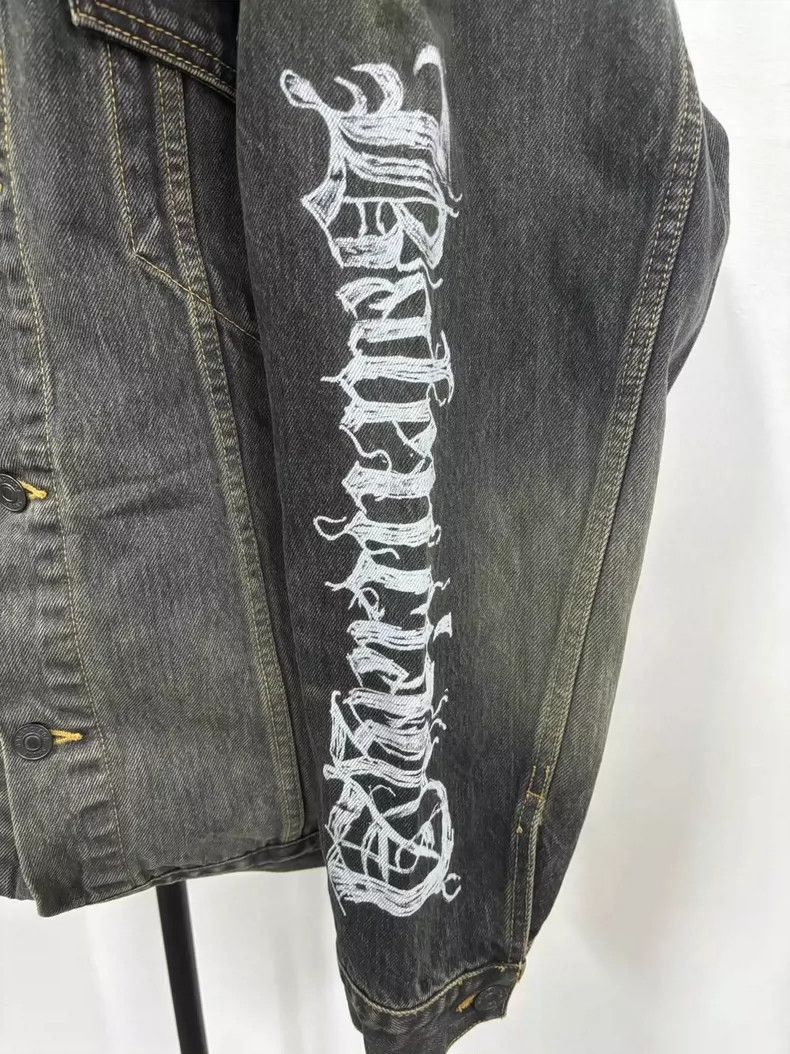 Balenciaga Year of the Dragon opium graffiti denim jacket