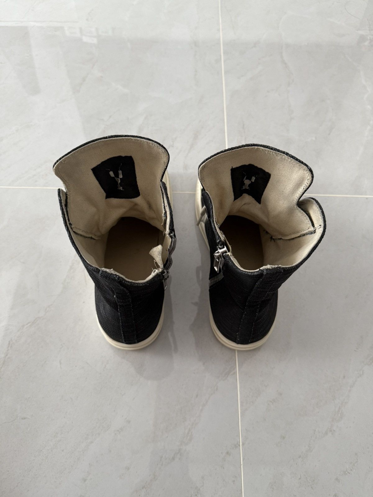 Rick Owens Drkshdw Rick Owens Drkshdw „So Cunt“ Hightop Ramones Sz.44 Size US 11 / EU 44 - 4 Thumbnail