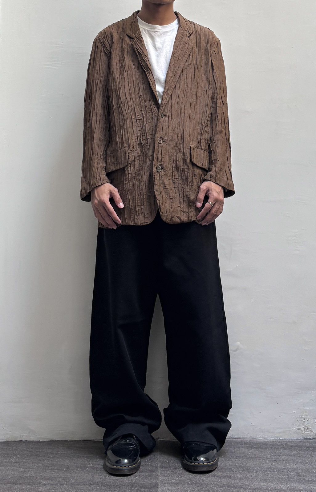 Issey Miyake FREE TAX! 90s Pleated Blazer Jacket Size US M / EU 48-50 / 2 - 1 Thumbnail