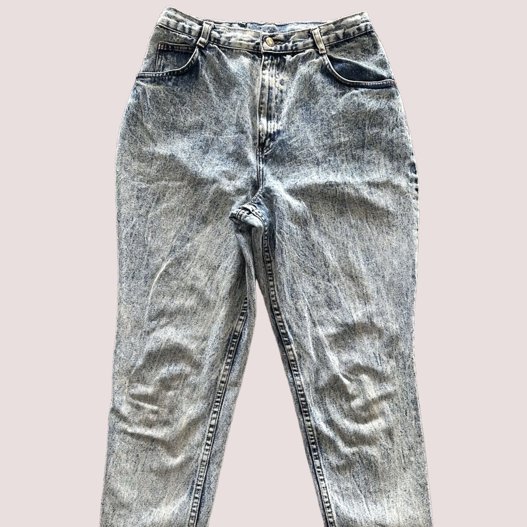 Vintage VINTAGE No Excuses Jeans 29 x 26 Acid Wash High Rise Mom 16 jeans Womens Size 38" / US 16 / IT 52 - 1 Thumbnail
