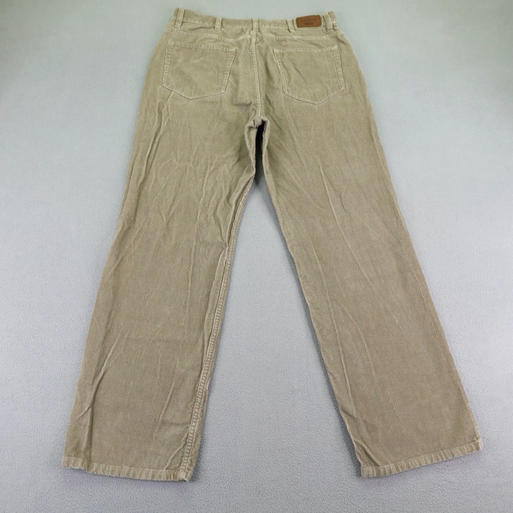Vintage LL Bean Pants Mens 34 Khaki Beige Tan Corduroy Chino Straight Leg Outdoors Size US 34 / EU 50 - 4 Thumbnail