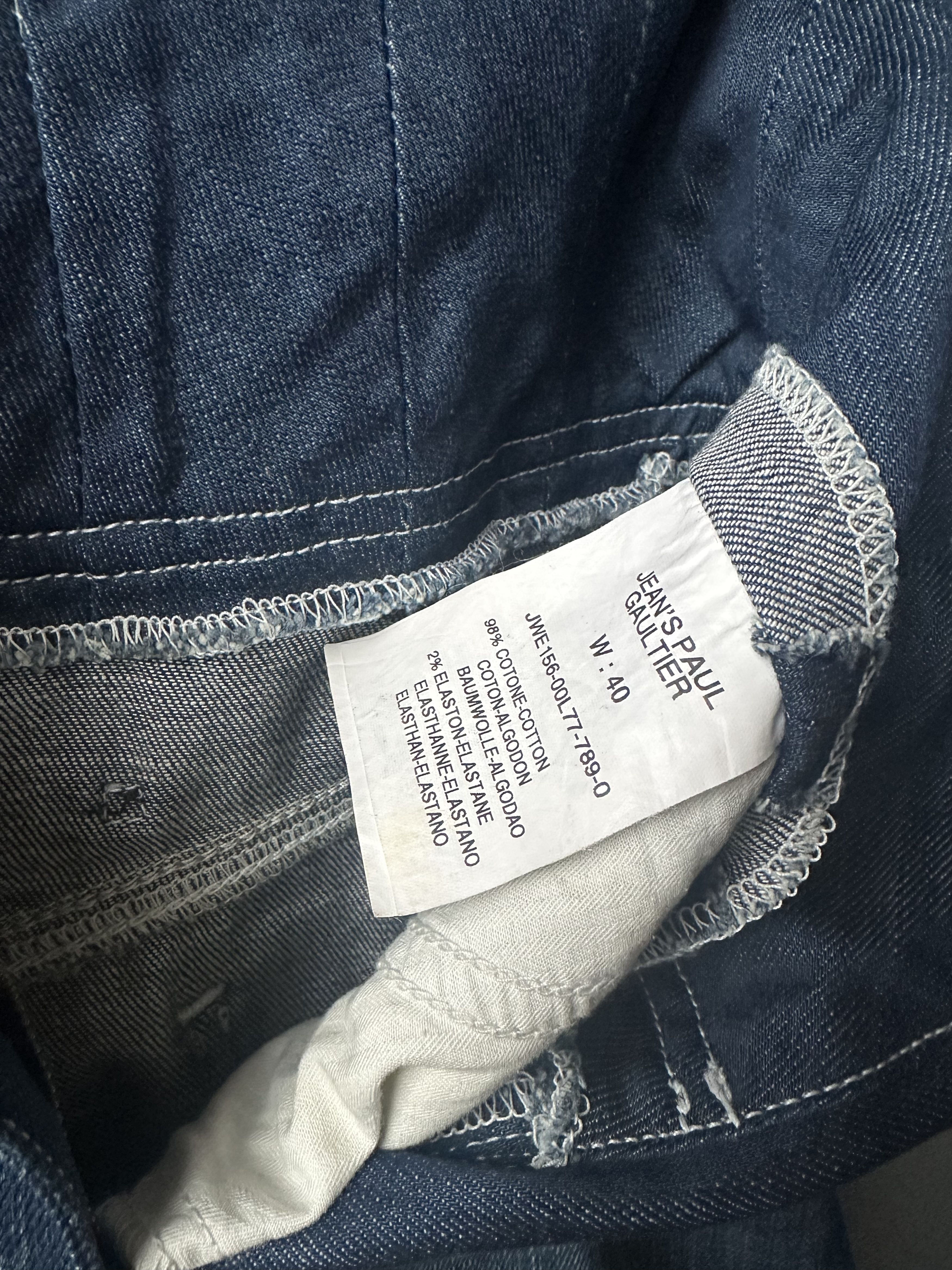 Jean Paul Gaultier Jean Paul Gaultier Mid-length Denim Skirt Size 27" / US 4 / IT 40 - 10 Thumbnail
