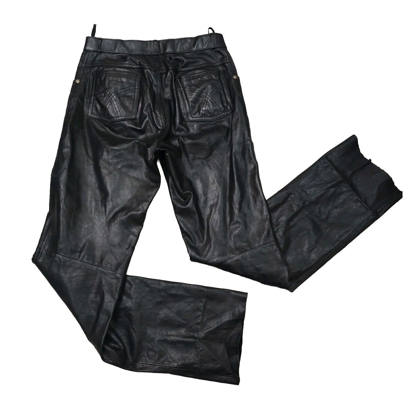 Wilsons Leather Wilsons Suede & Leather Y2K VTG 90s Genuine Leather 31 W 28 Size 31" - 5 Thumbnail