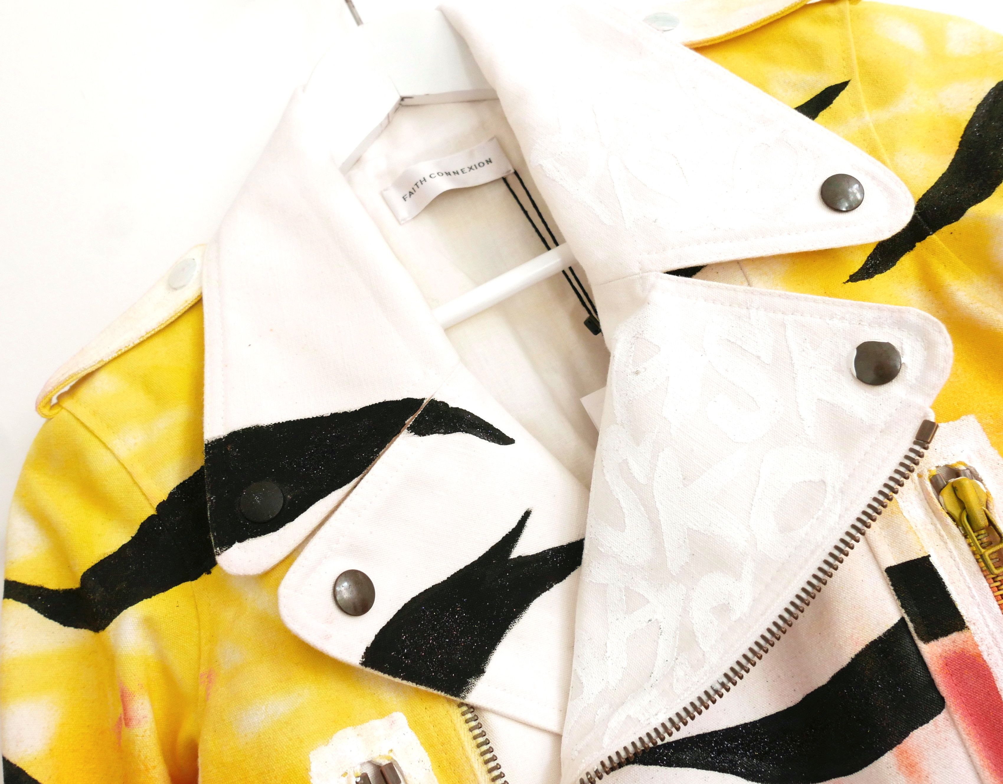 Faith Connexion Faith Connexion Hand Painted Biker Jacket Size S / US 4 / IT 40 - 3 Thumbnail
