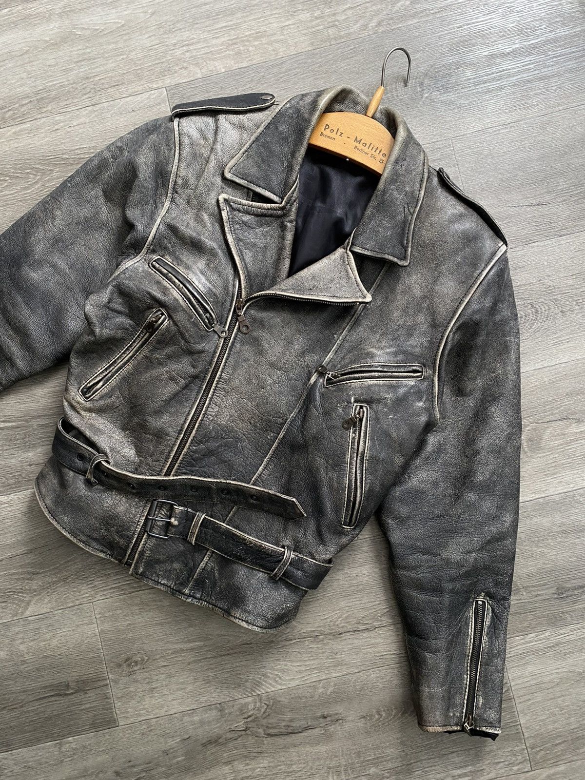Japanese Brand × Vintage 🫧Vintage leather jacket Y2K Size US L / EU 52-54 / 3 - 1 Thumbnail