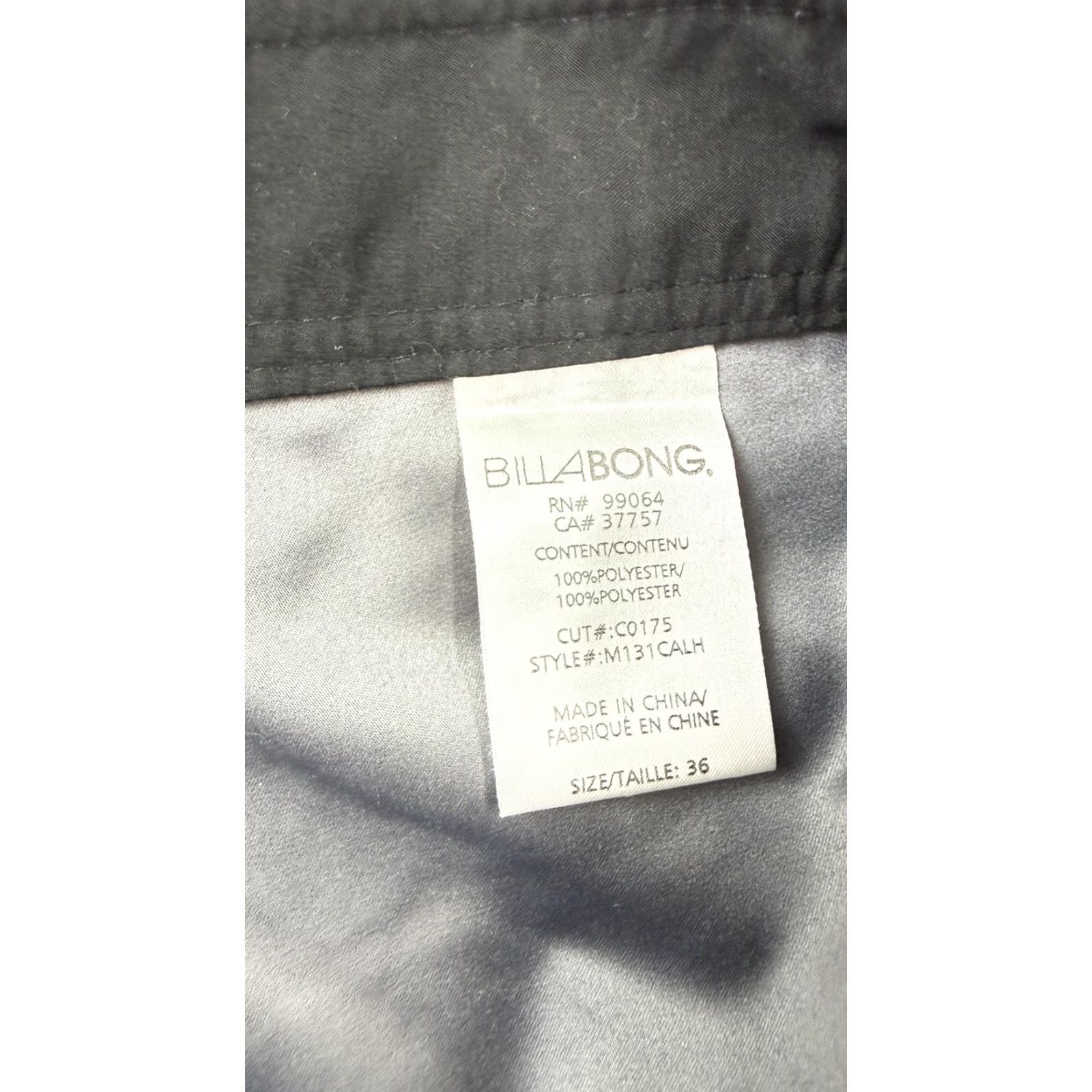 Billabong Billabong Boardshorts Bottom Mens 36 Gray Black Surf Trunks Pockets Drawstring Size US 36 / EU 52 - 5 Thumbnail