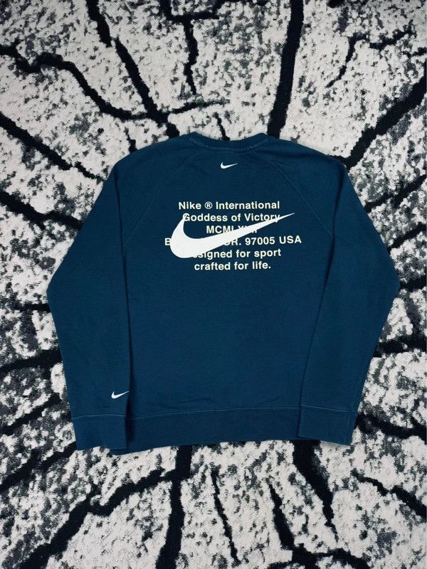 Nike Nike blue crewneck sweatshirt swoosh S logo Size US S / EU 44-46 / 1 - 3 Thumbnail