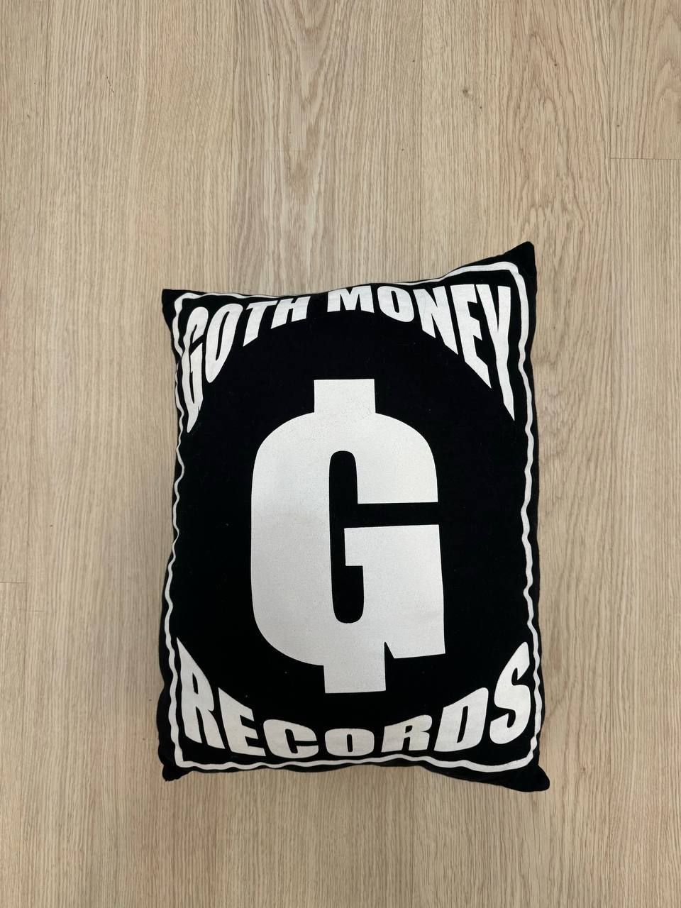 Pre-owned Drain Gang X Goth&money Goth Money Records Pillow In Black