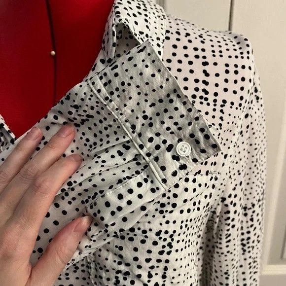 Other Velvet Heart Spotted Print Button Up Blouse M Size M / US 6-8 / IT 42-44 - 4 Thumbnail