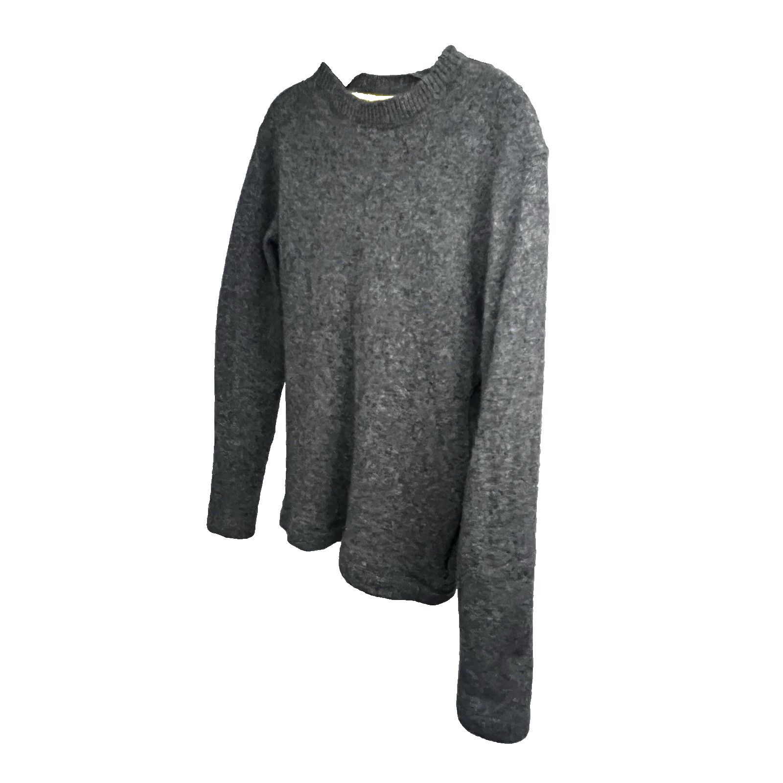 Stussy STUSSY Gray Lambs Wool Mesh Lined Sweater Small Side Zips Size S / US 4 / IT 40 - 3 Thumbnail