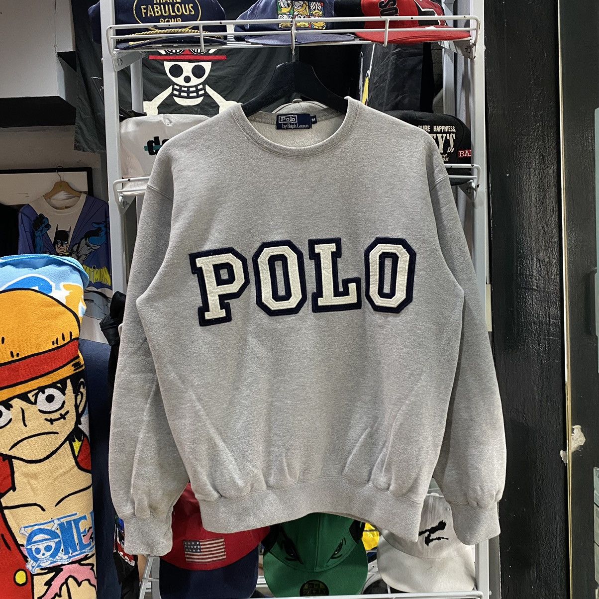 image of Polo Ralph Laurent Joe Pesci Sweatshirt Medium in Grey, Men's