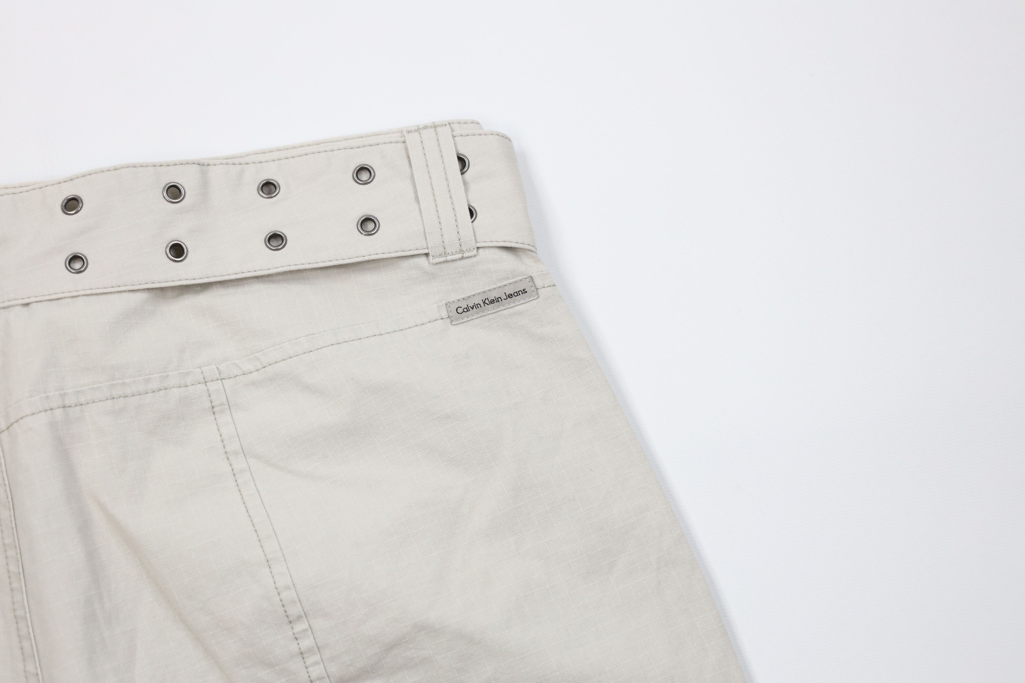 Calvin Klein Deadstock Vintage Y2K Calvin Klein Cropped Ripstop Pants Size 30" / US 8 / IT 44 - 10 Thumbnail