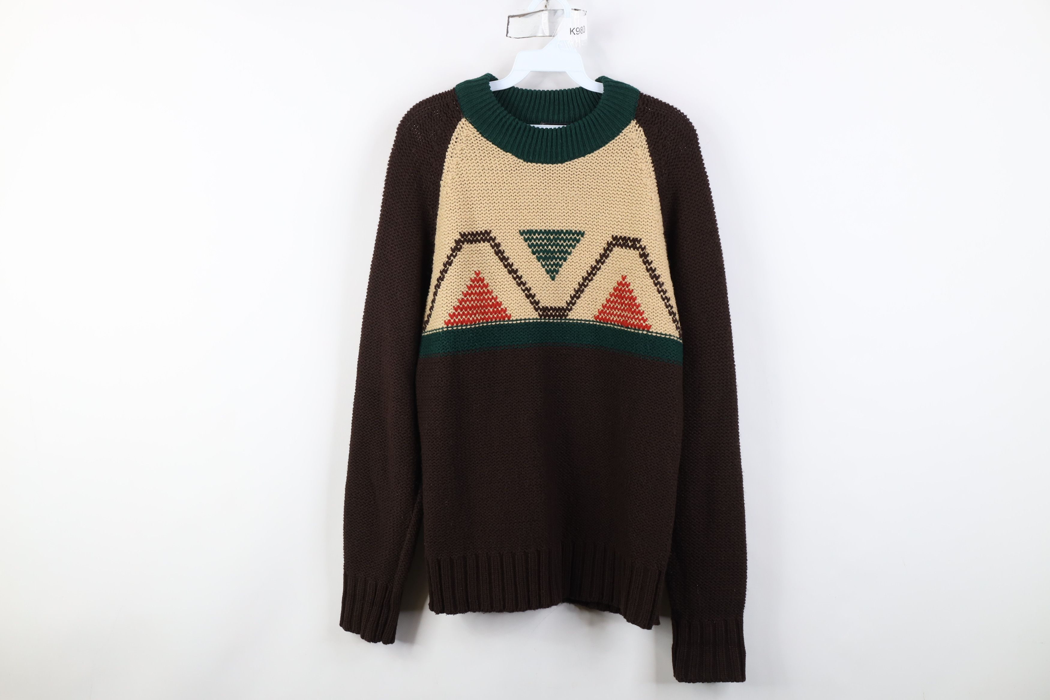Vintage Vintage 70s Mid Century Modern MCM Chunky Knit Sweater Size US M / EU 48-50 / 2 - 1 Thumbnail