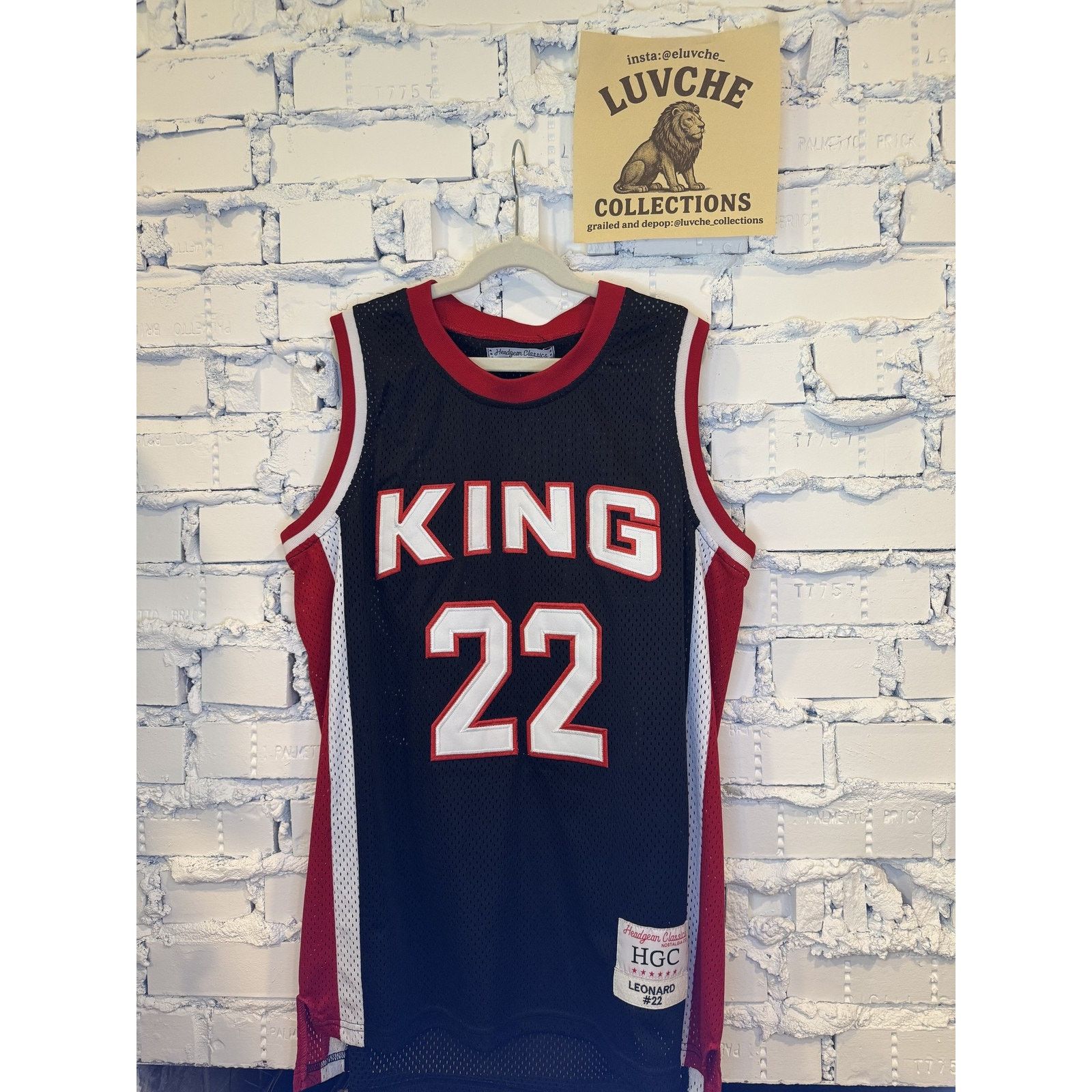 NCAA King Basketball Jersey Black Red Leonard NCAA Throwback Size US S / EU 44-46 / 1 - 1 Thumbnail