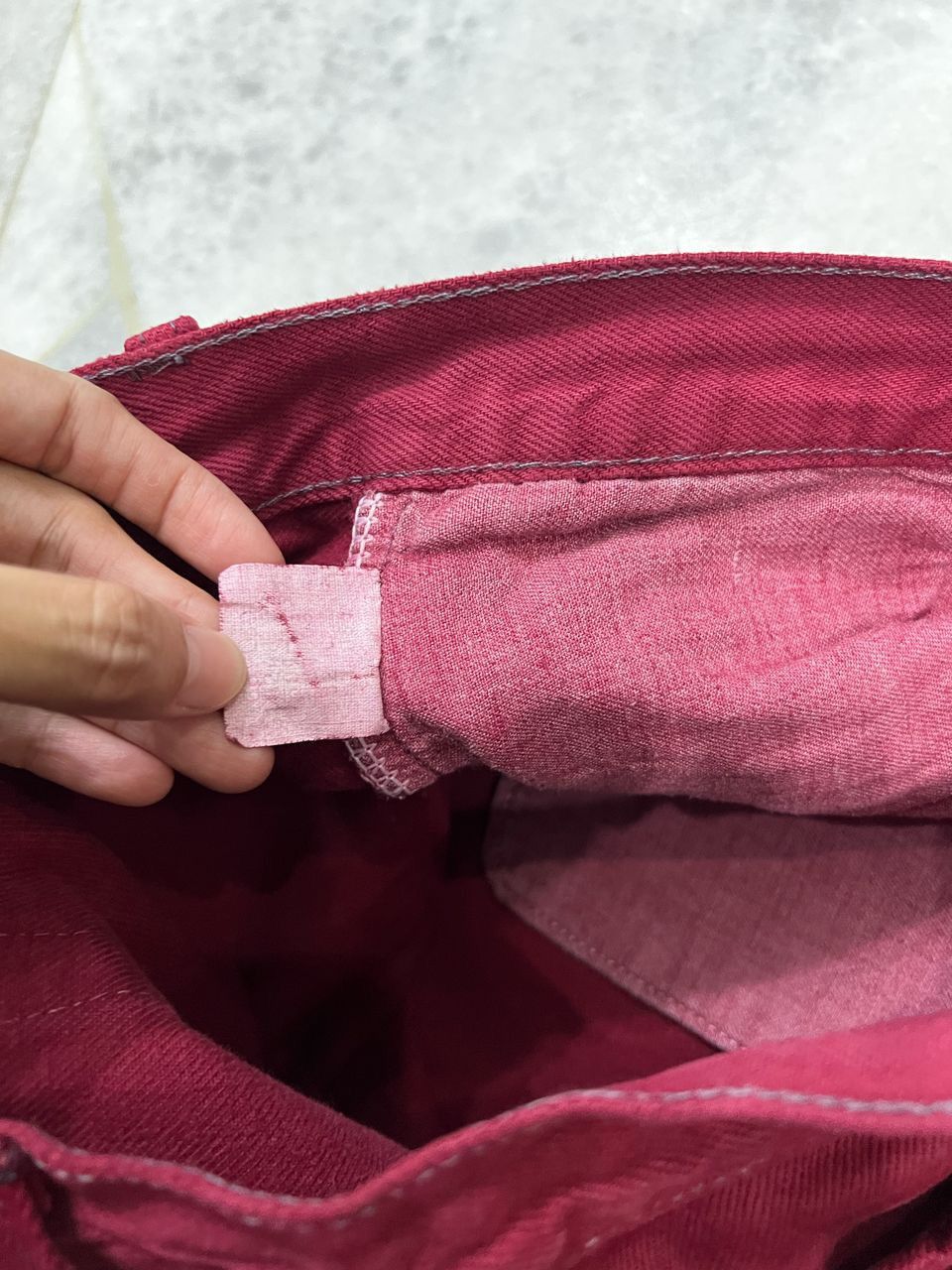 Levi's × Vintage Vintage 80’s Levis 501 Maroon Colour Size US 32 / EU 48 - 11 Thumbnail
