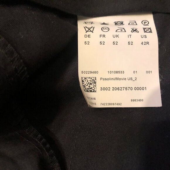 Hugo Boss Hugo boss men's black 100% virgin wool dress pants 36/32 Size 36R - 10 Thumbnail