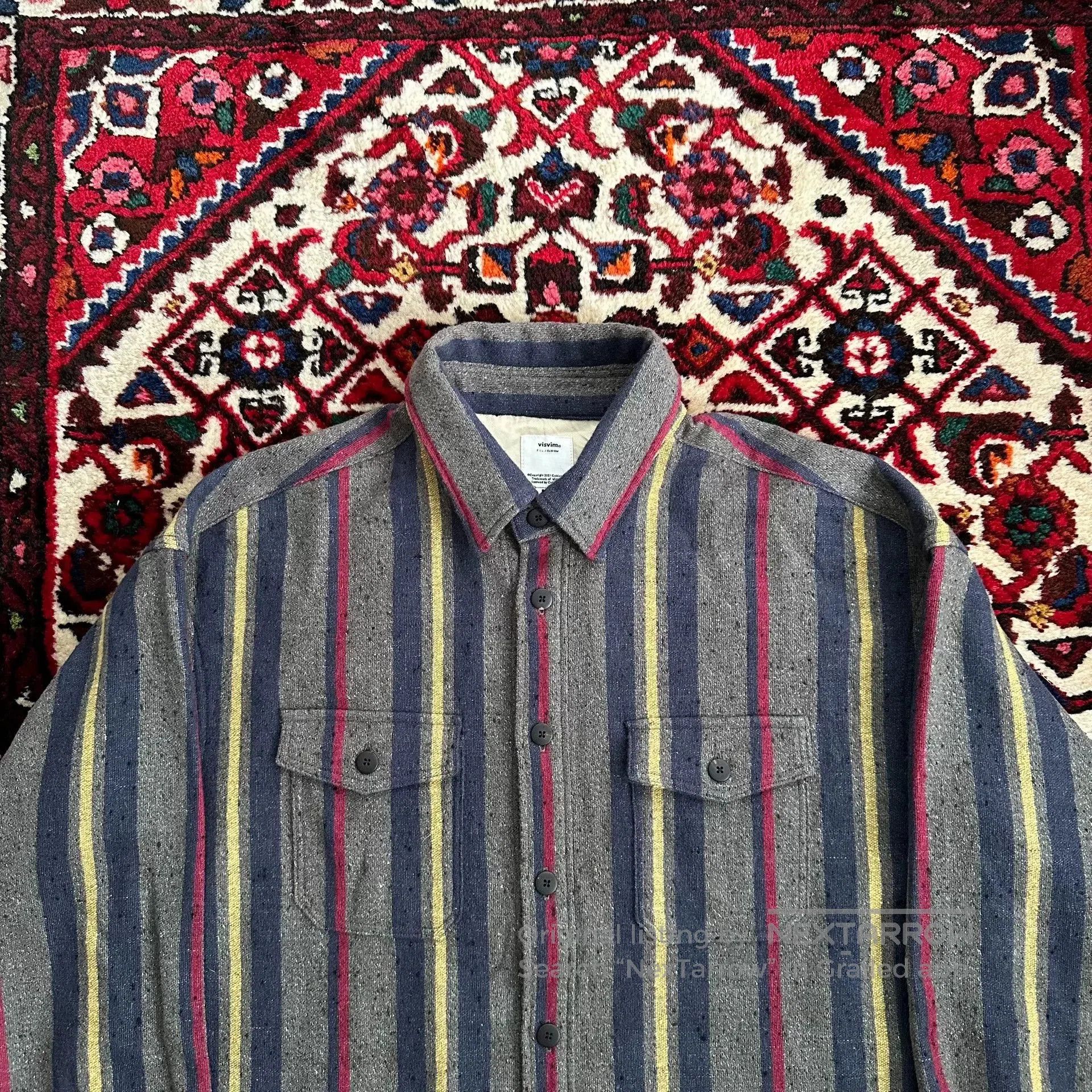 Visvim visvim lumber long sleeve striped shirt. Size US M / EU 48-50 / 2 - 4 Thumbnail