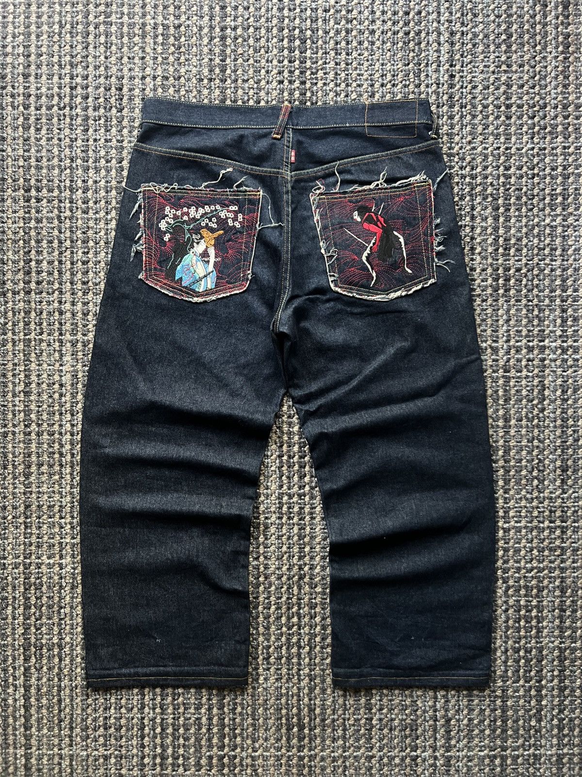 RMC Jeans RMC Jeans Rare Evisu Style Baggy Y2K Embroided Samurai Size US 36 / EU 52 - 1 Thumbnail