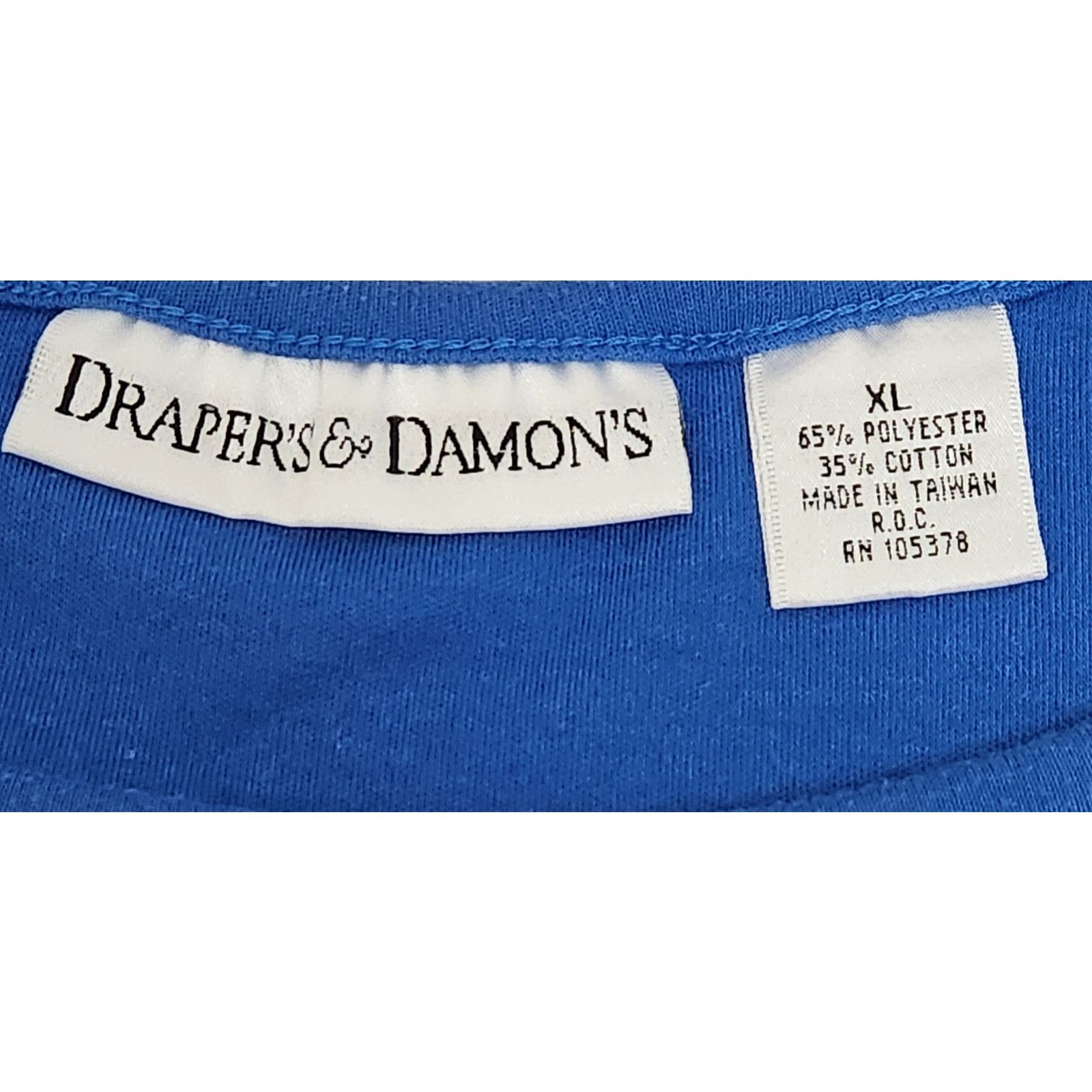 Other Draper's & Damon's Blue Rhinestone Bodice Round Neck Top XL Size XL / US 12-14 / IT 48-50 - 5 Thumbnail