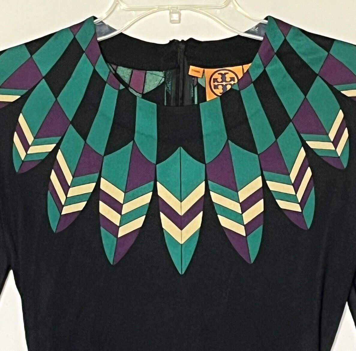 Tory Burch Tory Burch 100% Silk Long Sleeve Stretch Dress Size XS / US 0-2 / IT 36-38 - 7 Thumbnail