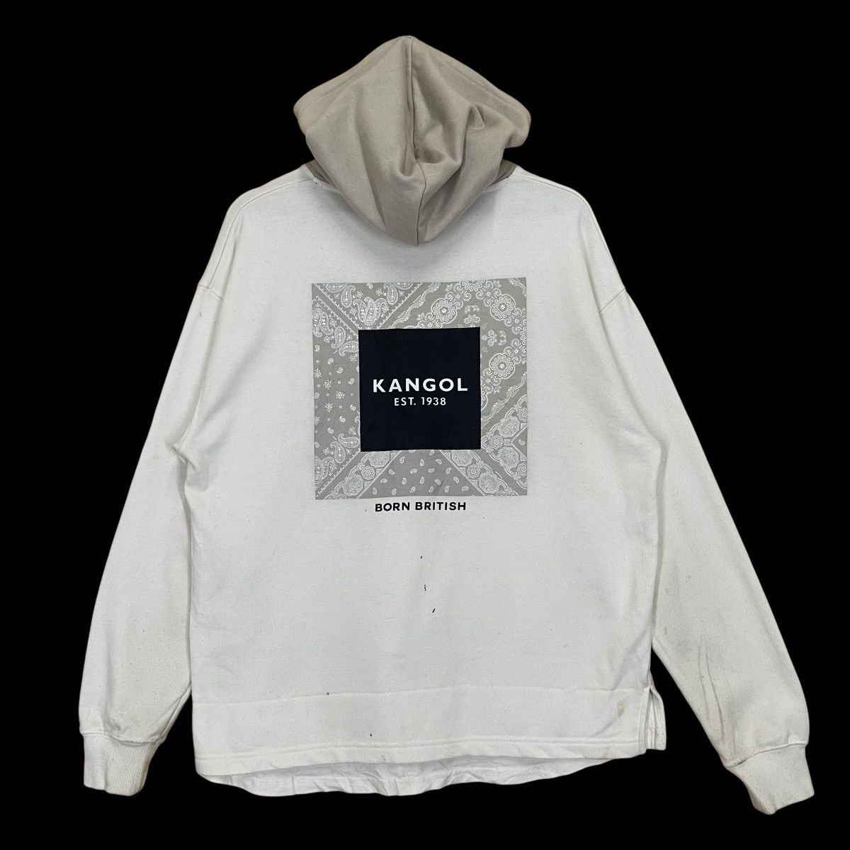 Vintage Kangol Big Logo Pullover Hoodie Size US L / EU 52-54 / 3 - 1 Thumbnail