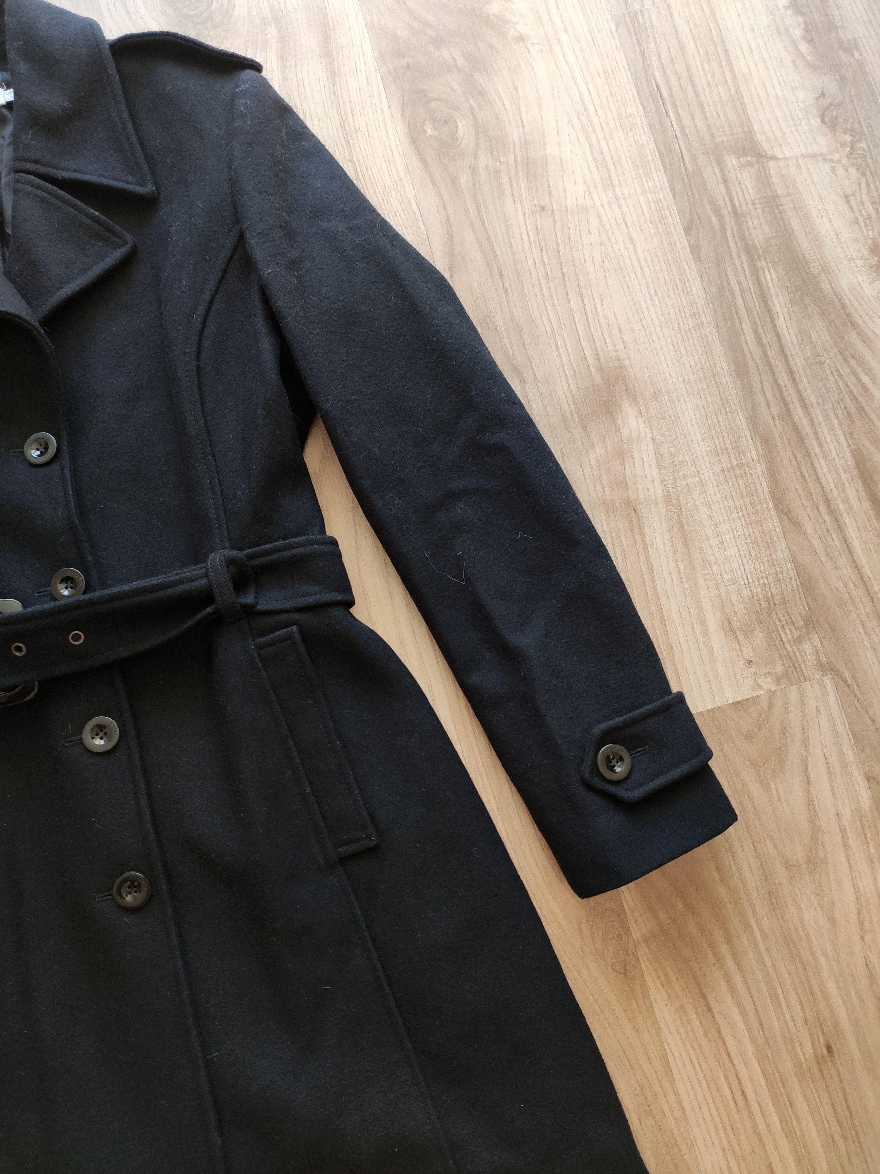 Pinko Pinko wool coat women long black trench Size S / US 4 / IT 40 - 2 Thumbnail