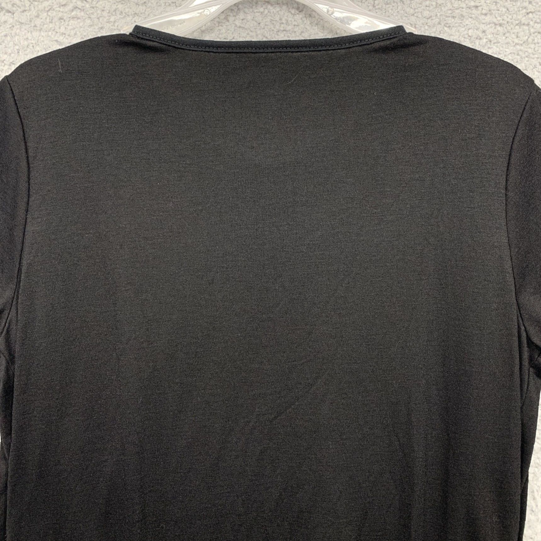 Vintage Maternity Nursing Tee Black XL Elastic Gathered Hem Side Slits Comfortable NWOT Shirt Womens XL Black Nursing Tee Size XL / US 12-14 / IT 48-50 - 5 Thumbnail