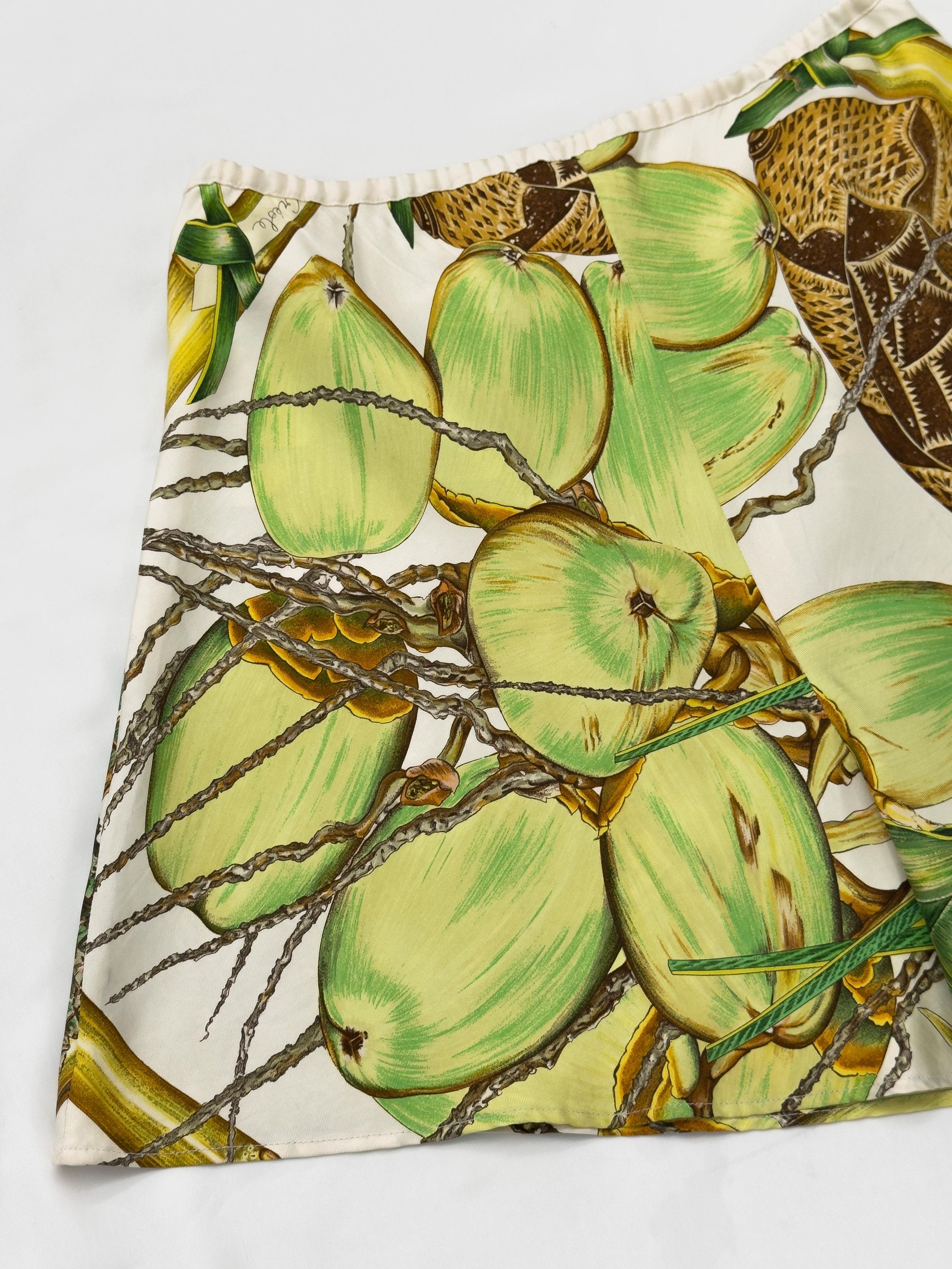 Hermes HERMÈS “Jardin Créole” Silk Shorts Size 29" - 10 Thumbnail