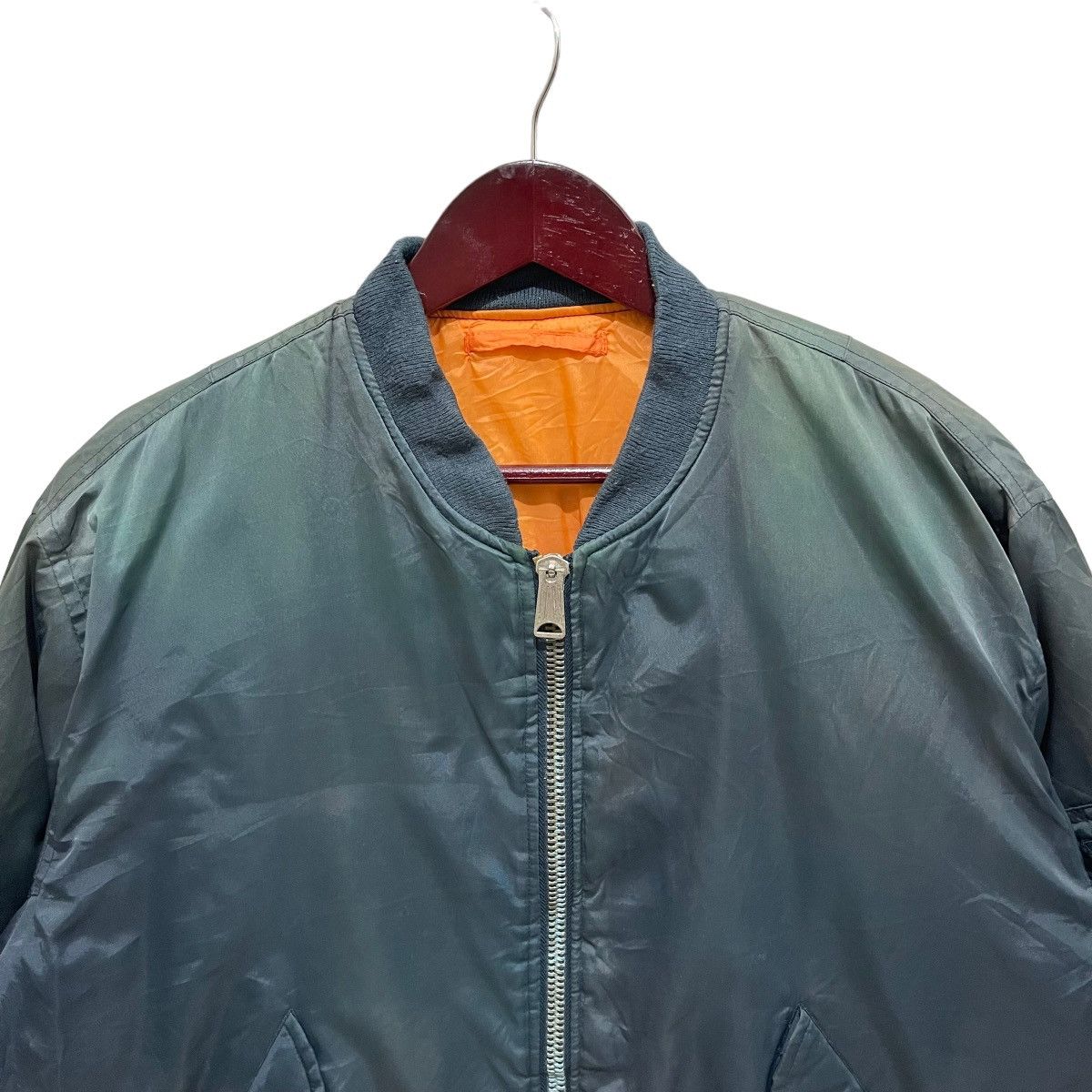 Bullhead Denim Co. × Vintage Vintage 1994 MA-1 BULLHEAD Zipper Bomber Jacket Size US L / EU 52-54 / 3 - 3 Thumbnail