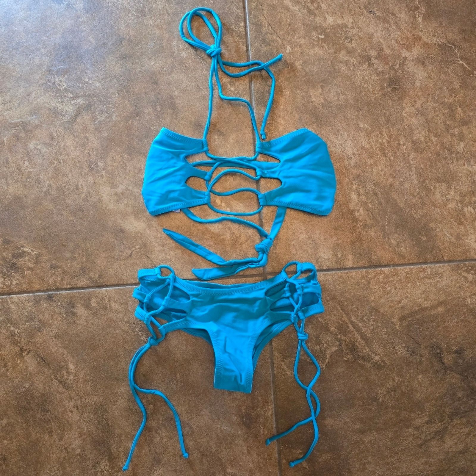 Other Teal Wave | FYS | Santa Cruz Bikini Set Size ONE SIZE - 3 Thumbnail