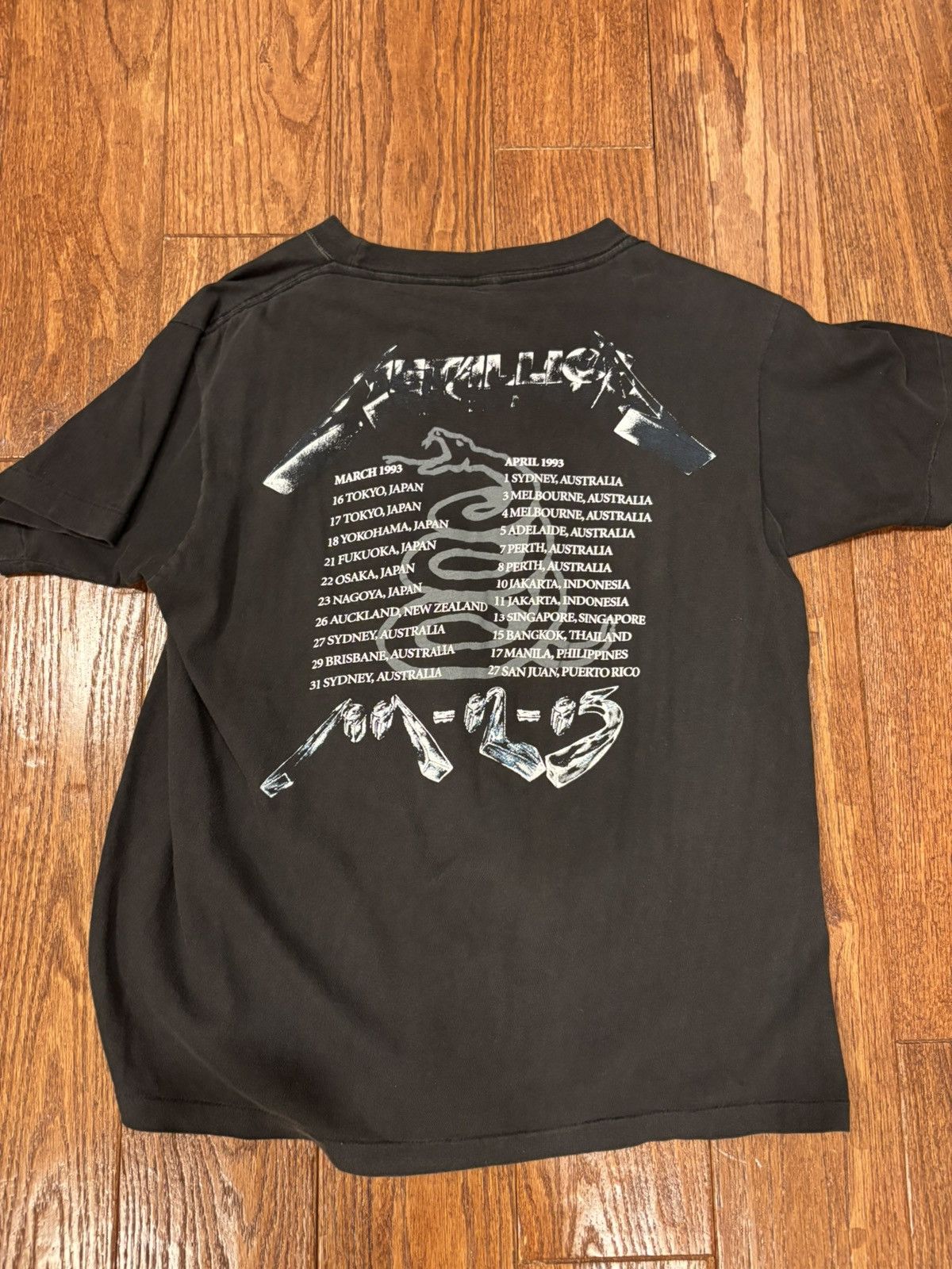 Metallica Vintage Metallica 1991 Tour Tee Size US M / EU 48-50 / 2 - 2 Thumbnail