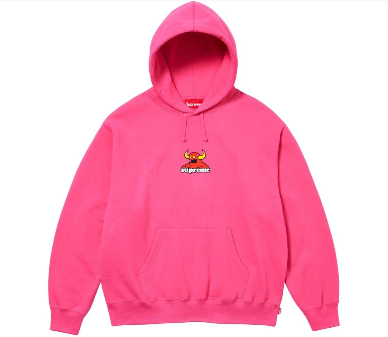 image of Supreme x Toy Machine Hoodie in Pink, Men's (Size Small)