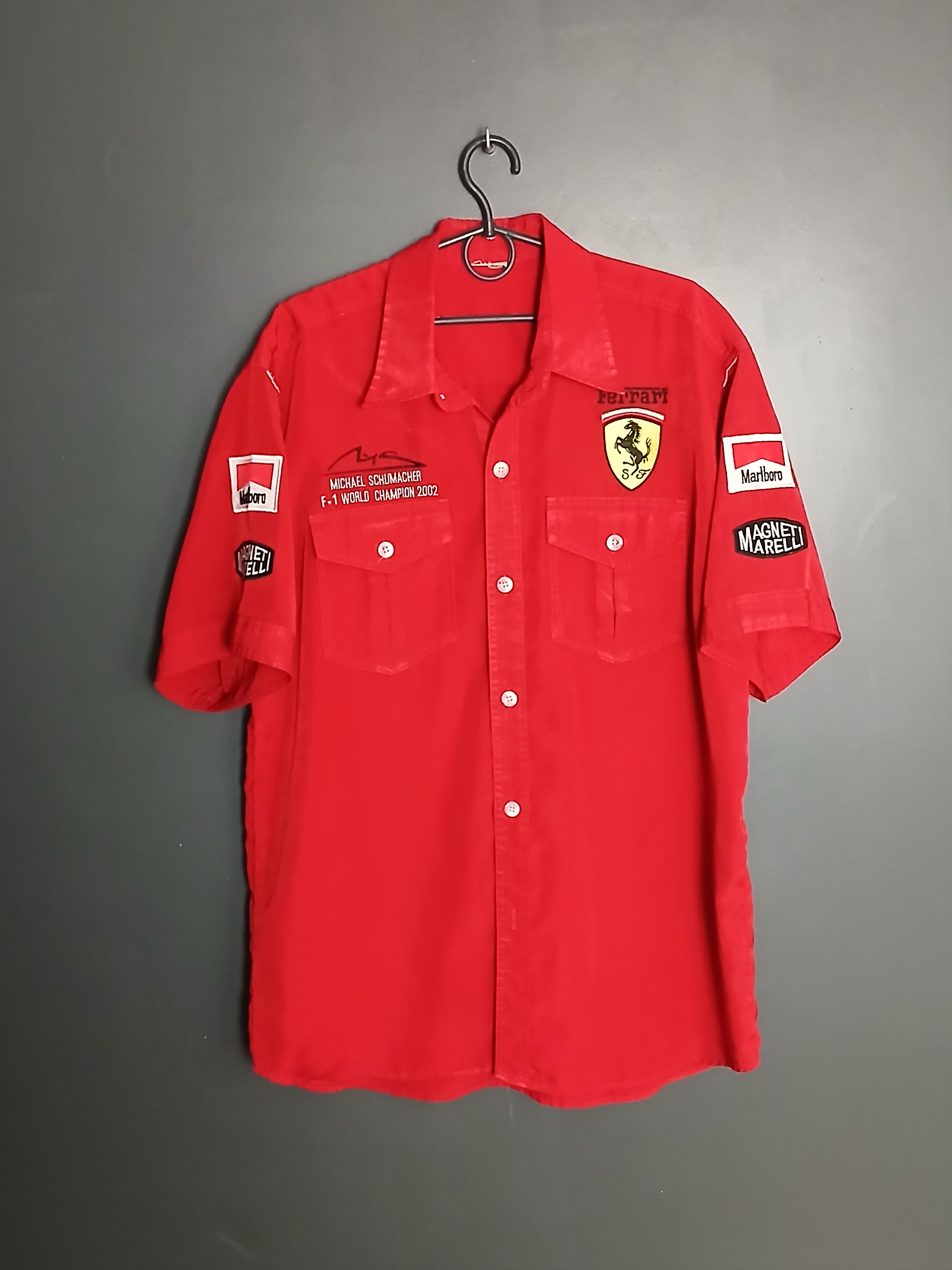 Ferrari Ferrari Schumacher F1 Racing Shirt Size US L / EU 52-54 / 3 - 1 Thumbnail