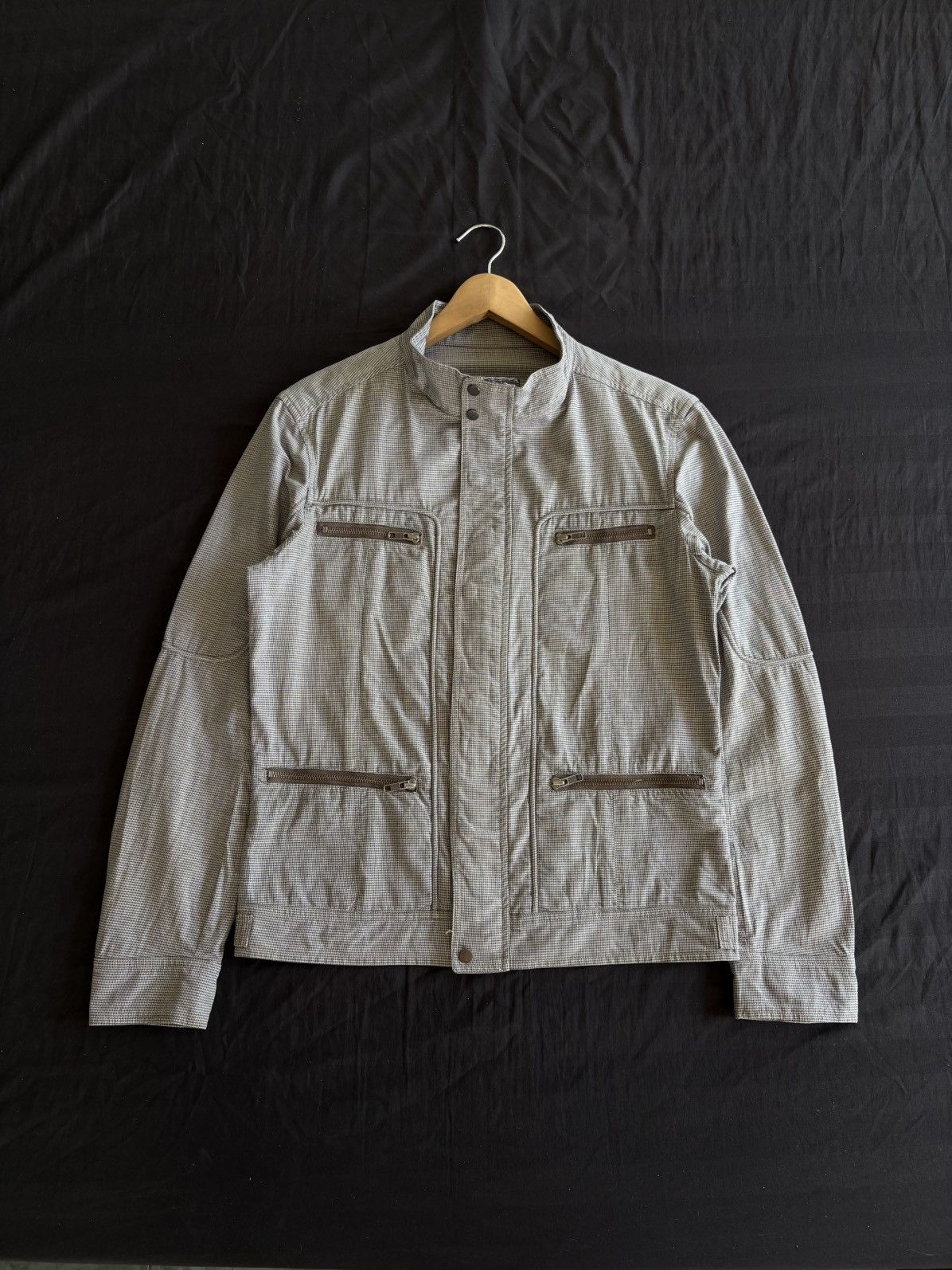 Tete Homme Tete Homme Issey Miyake Racer Plaid Pattern Jacket Size US L / EU 52-54 / 3 - 1 Thumbnail