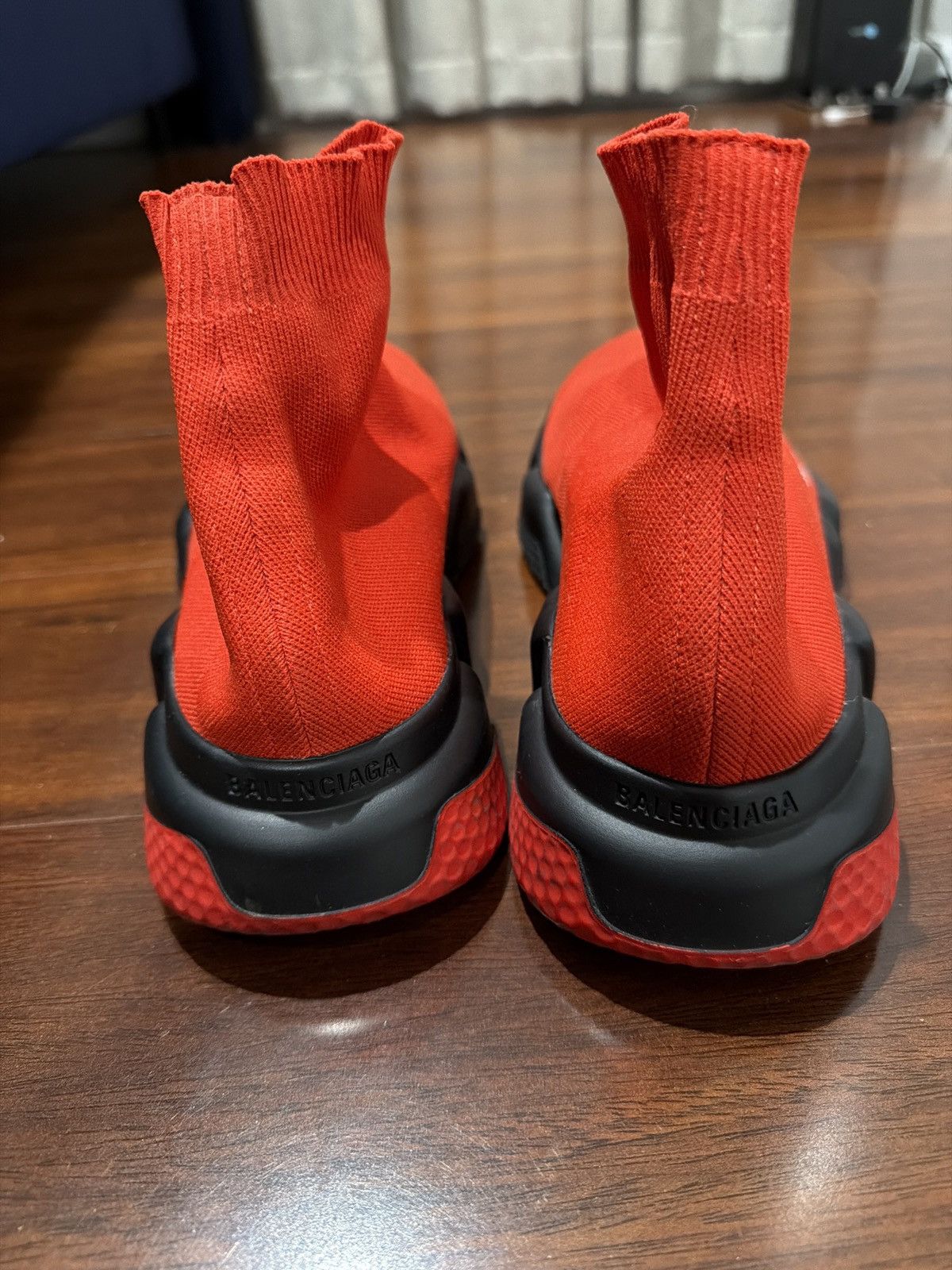 Balenciaga Balenciaga Speed Trainers Red Size US 8 / EU 41 - 2 Thumbnail