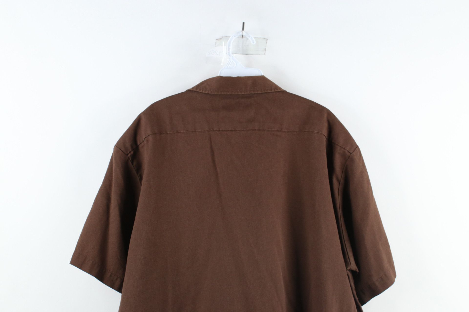 Dickies × Vintage Vintage Dickies Out Short Sleeve Work Mechanic Shirt Brown Size ONE SIZE - 11 Thumbnail