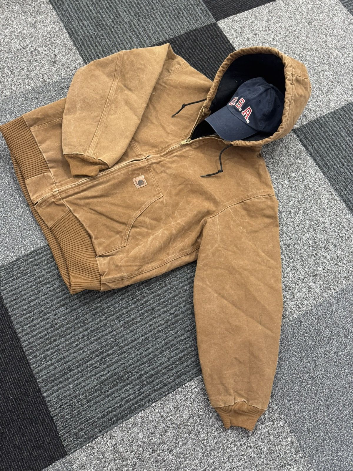 Carhartt Carhartt Active Jacket J130 BRN usa vintage og Size US L / EU 52-54 / 3 - 3 Thumbnail