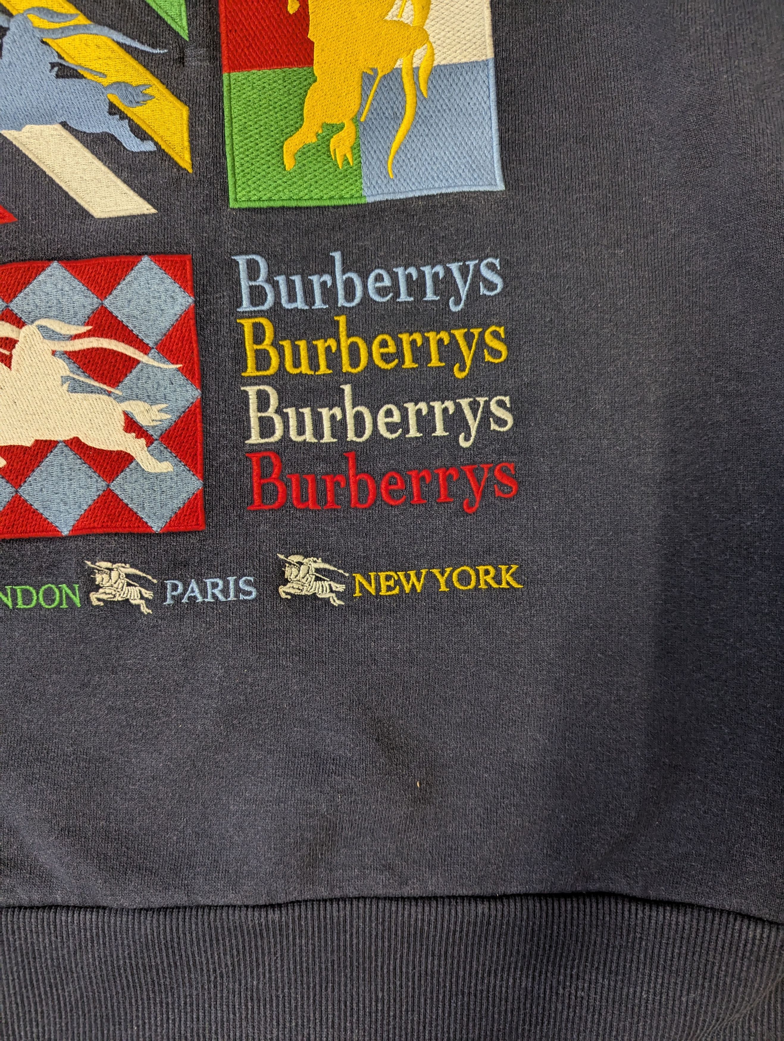 Burberry Burberry Color Block Embroidered Archive Logo Sweater Size US XS / EU 42 / 0 - 2 Thumbnail