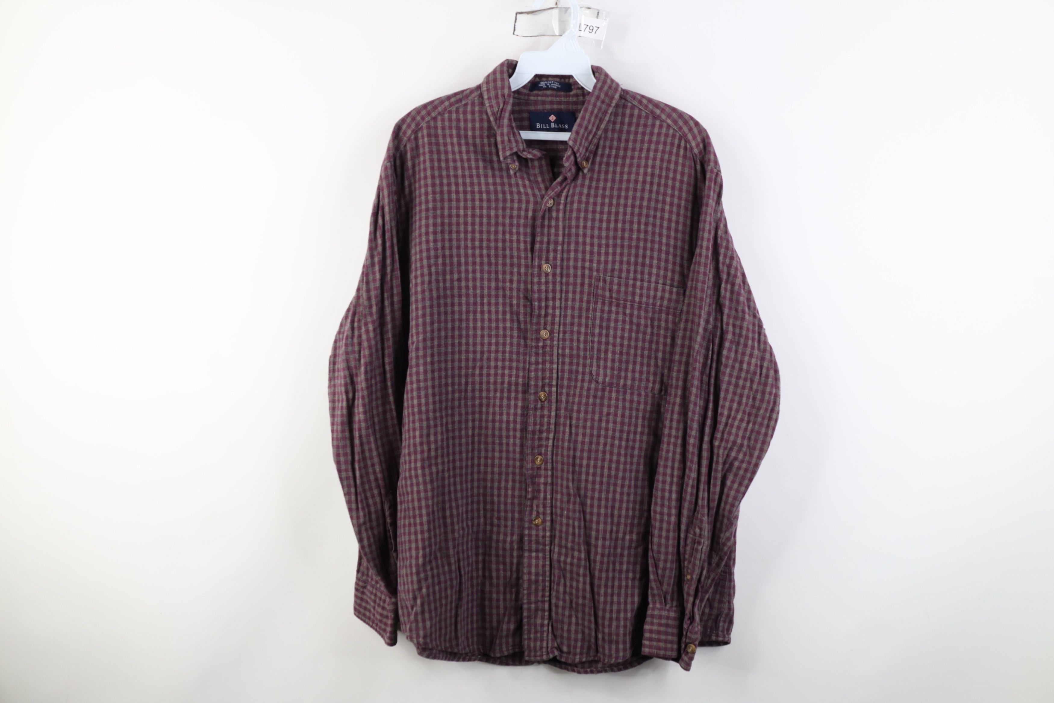 Vintage Vintage 90s Streetwear Collared Button Down Shirt Plaid Size US L / EU 52-54 / 3 - 1 Thumbnail