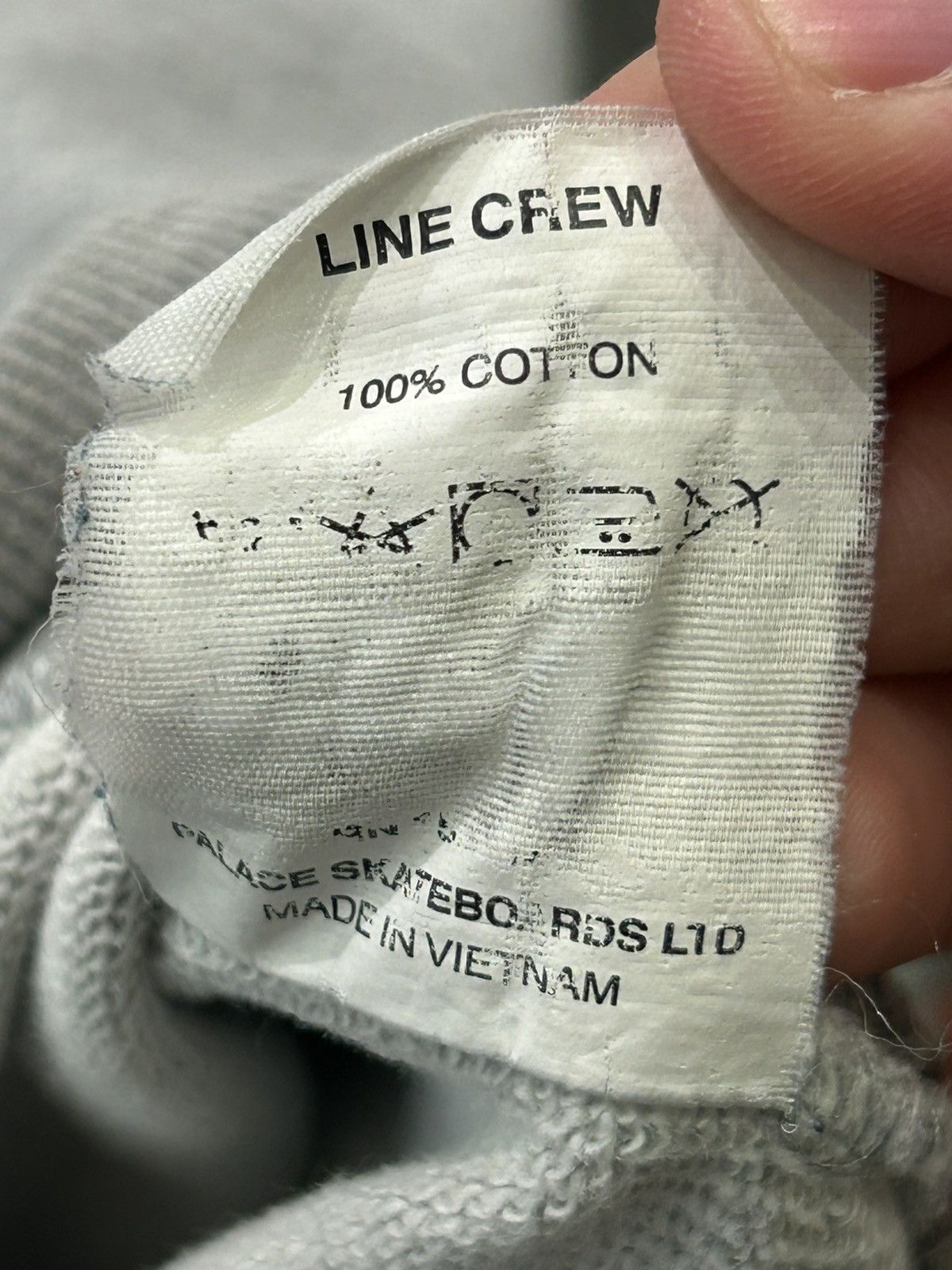 Palace Palace line crew sweatshirt grey Size US S / EU 44-46 / 1 - 8 Thumbnail
