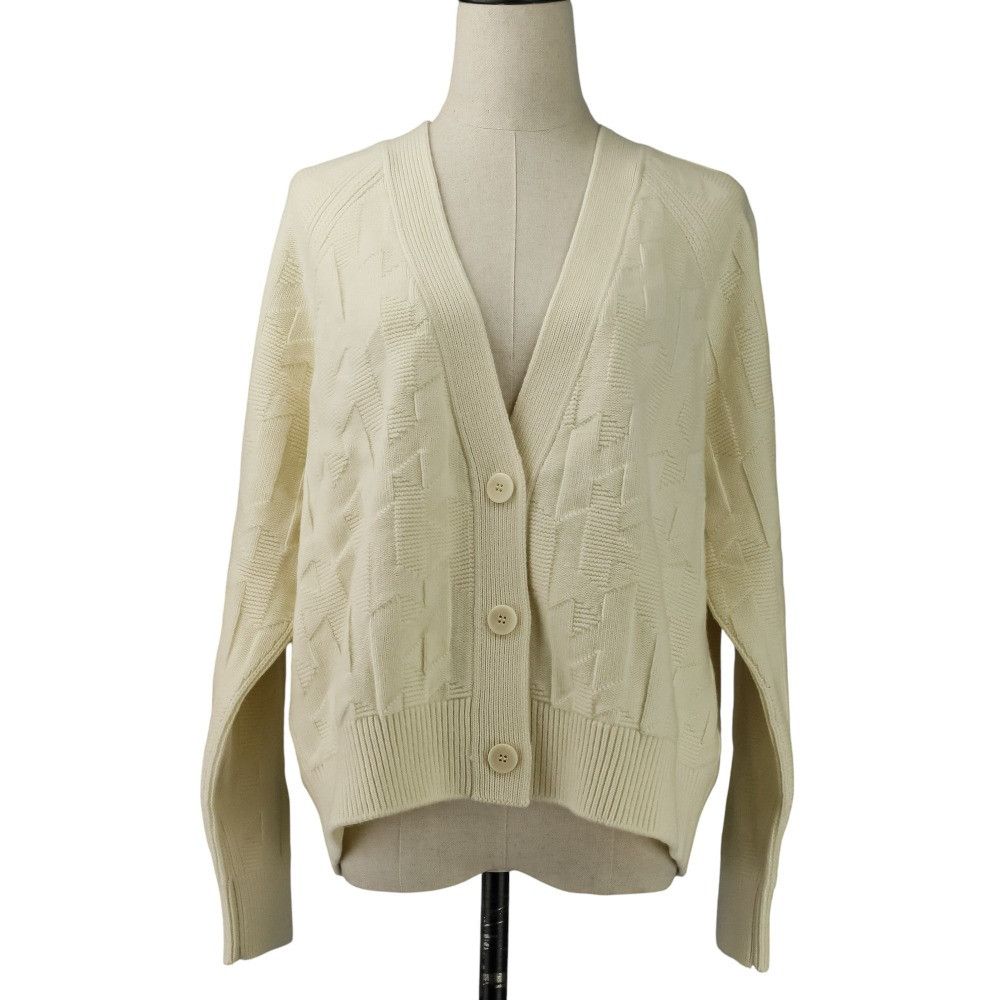 Hermes Hermes Hermes Jacquard Knit Cardigan Textile Tops DUTY FREE for USA Size ONE SIZE - 1 Thumbnail