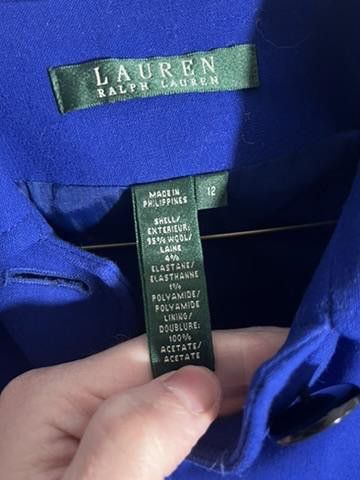 Lauren Ralph Lauren Lauren Ralph Lauren Women's Blue Jacket - Size 12 Size XL / US 12-14 / IT 48-50 - 4 Thumbnail