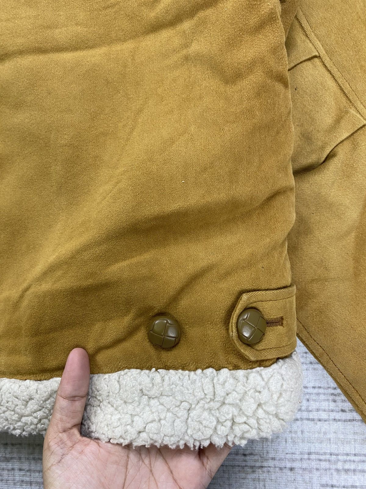 Japanese Brand × Vintage Vintage Pract Studio Suede Leather Lined Sherpa Jacket Size US L / EU 52-54 / 3 - 7 Thumbnail