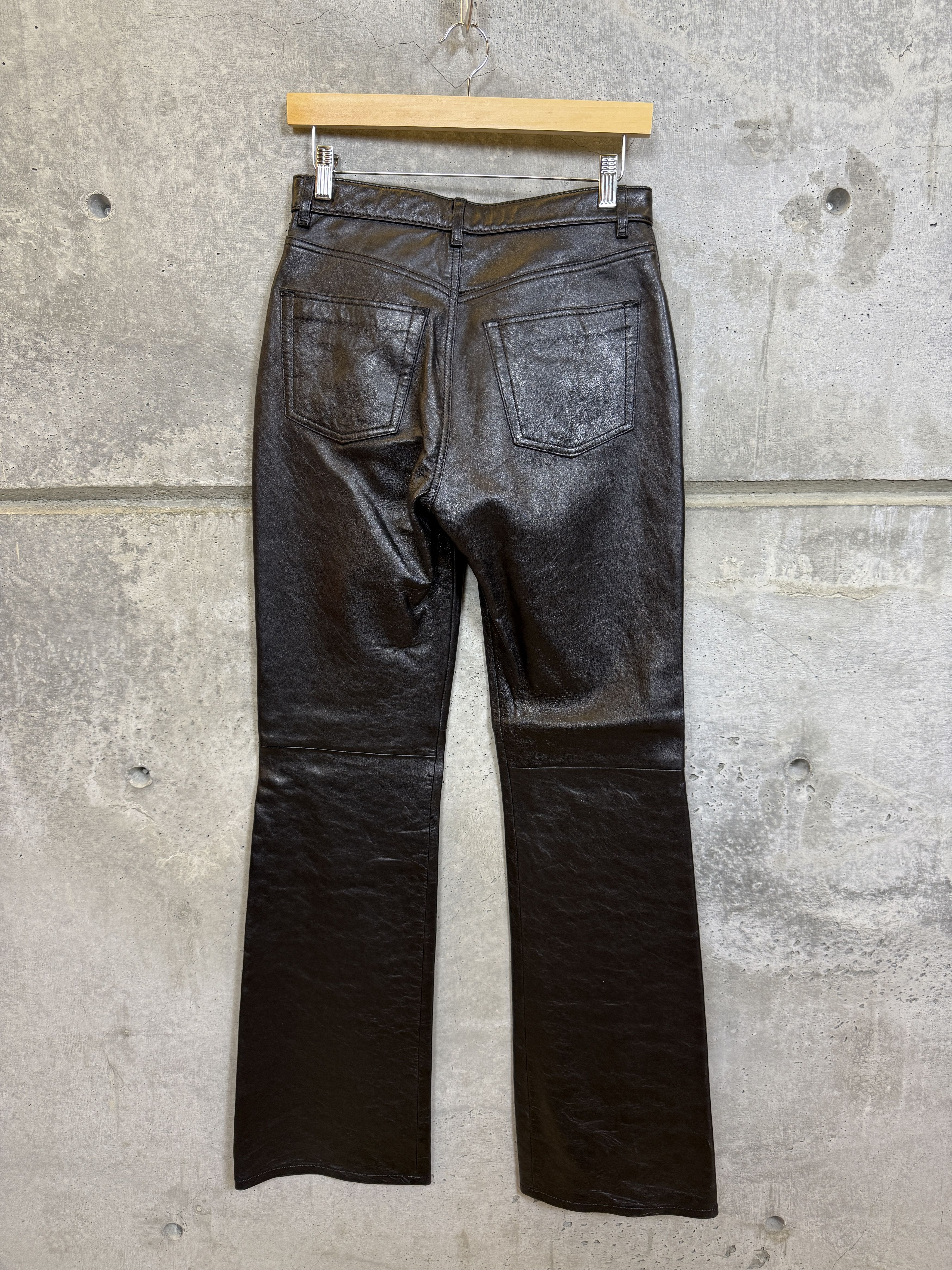 Acne Studios $1835 Acne Studios Paneled Leather Pants Size 27" / US 4 / IT 40 - 7 Thumbnail