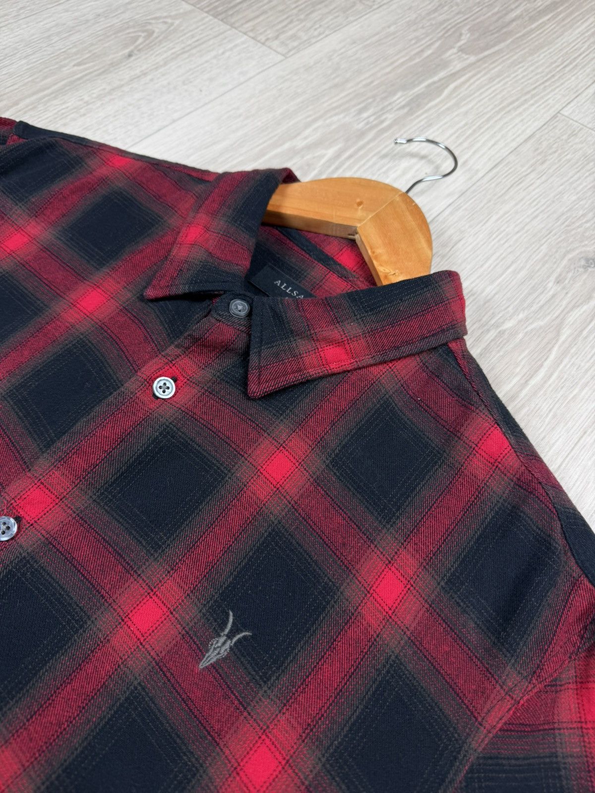 Allsaints Allsaints Windham LS Shirt Light Flannel Checkered Size L Size US L / EU 52-54 / 3 - 4 Thumbnail