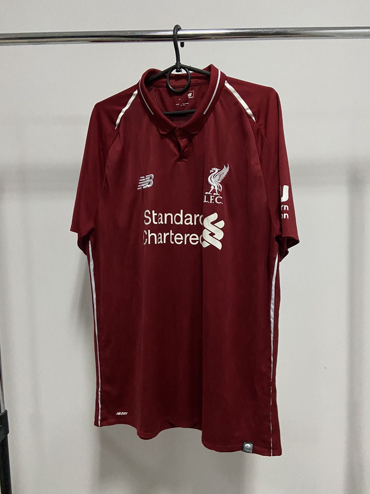 New Balance × Vintage New balance jersey big logo football standard chartered Size US L / EU 52-54 / 3 - 1 Thumbnail