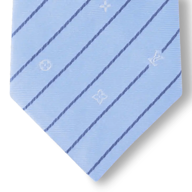 Louis Vuitton Monogram Pinstripes Tie - 148 x 7 cm Size ONE SIZE - 5 Thumbnail