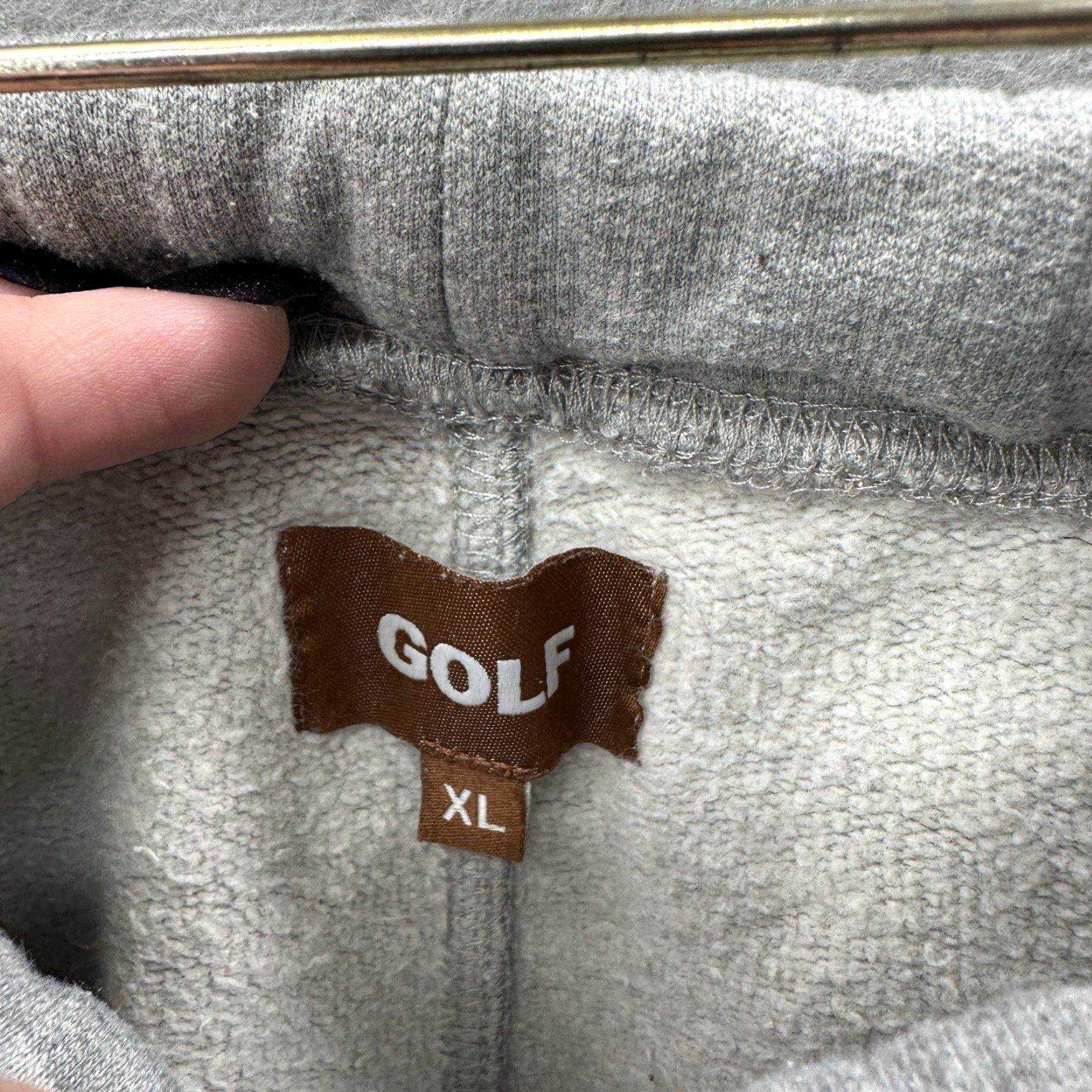 Golf Wang GOLF WANG Logo Sweatpants Mens XL Gray Fleece Joggers Tyler the Creator Street Size US 36 / EU 52 - 7 Thumbnail