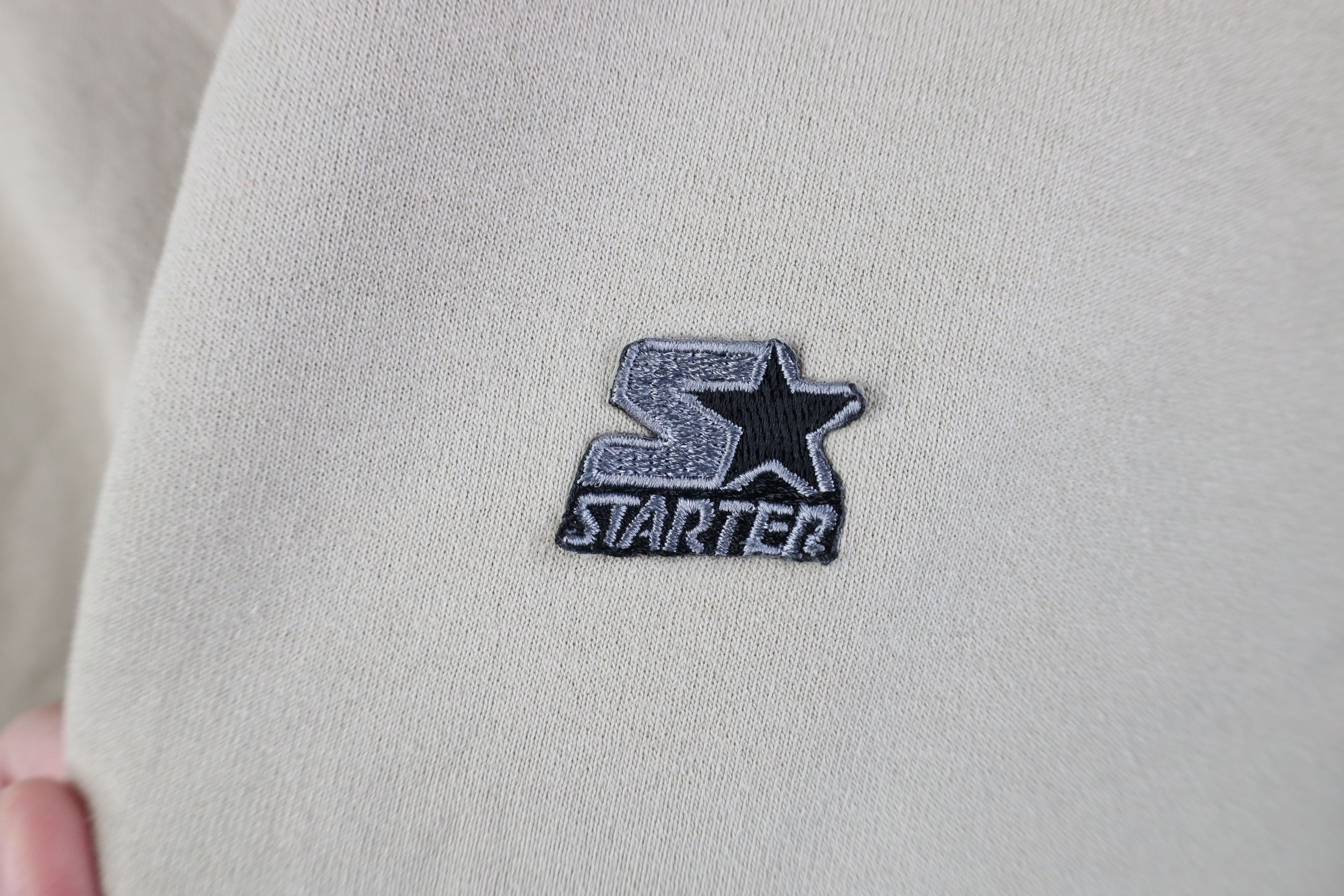 Starter Vintage 90s Starter Crewneck Sweatshirt Beige Sand Brown Size US L / EU 52-54 / 3 - 5 Thumbnail
